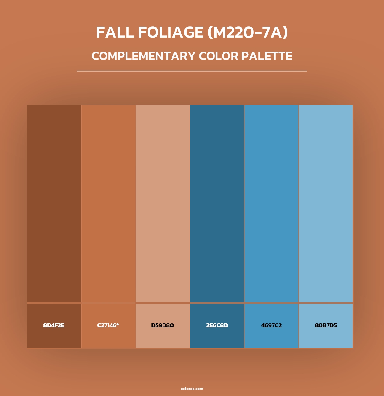 Fall Foliage (M220-7A) - Complementary Color Palette