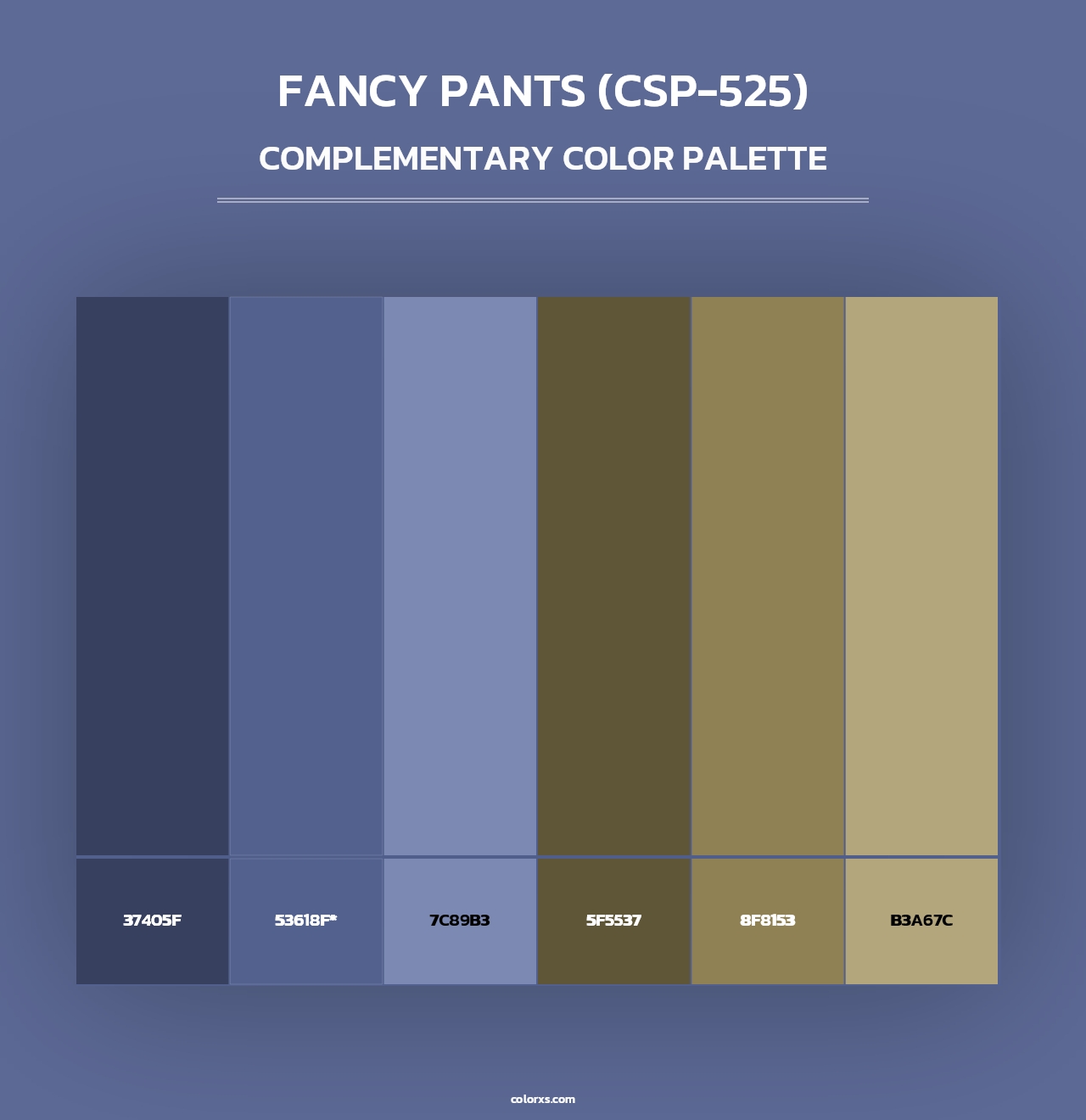 Fancy Pants (CSP-525) - Complementary Color Palette