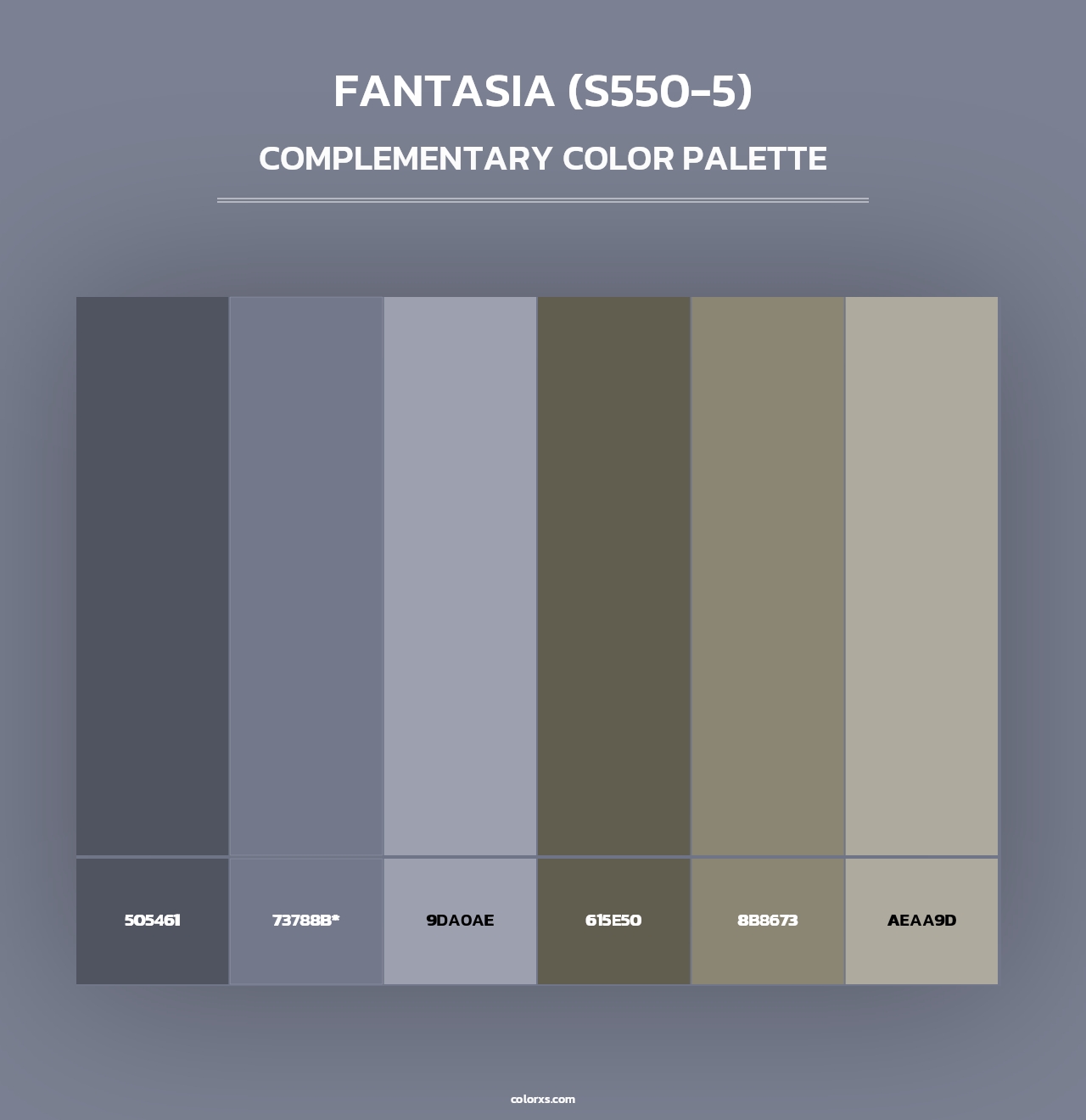 Fantasia (S550-5) - Complementary Color Palette