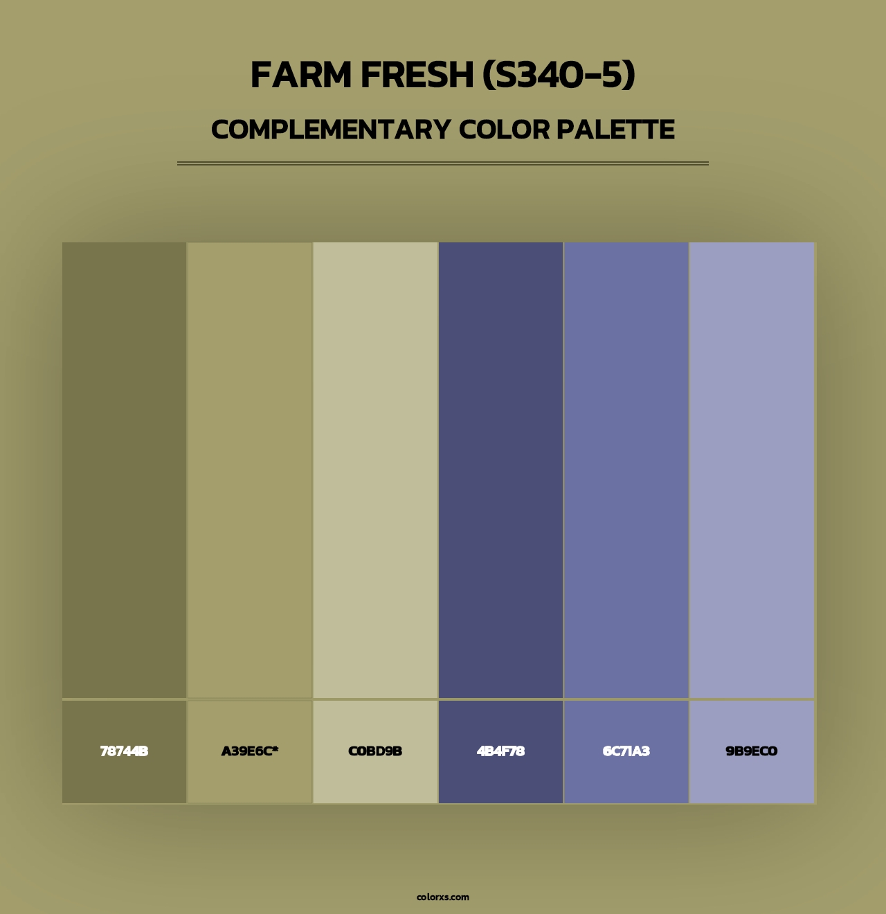 Farm Fresh (S340-5) - Complementary Color Palette