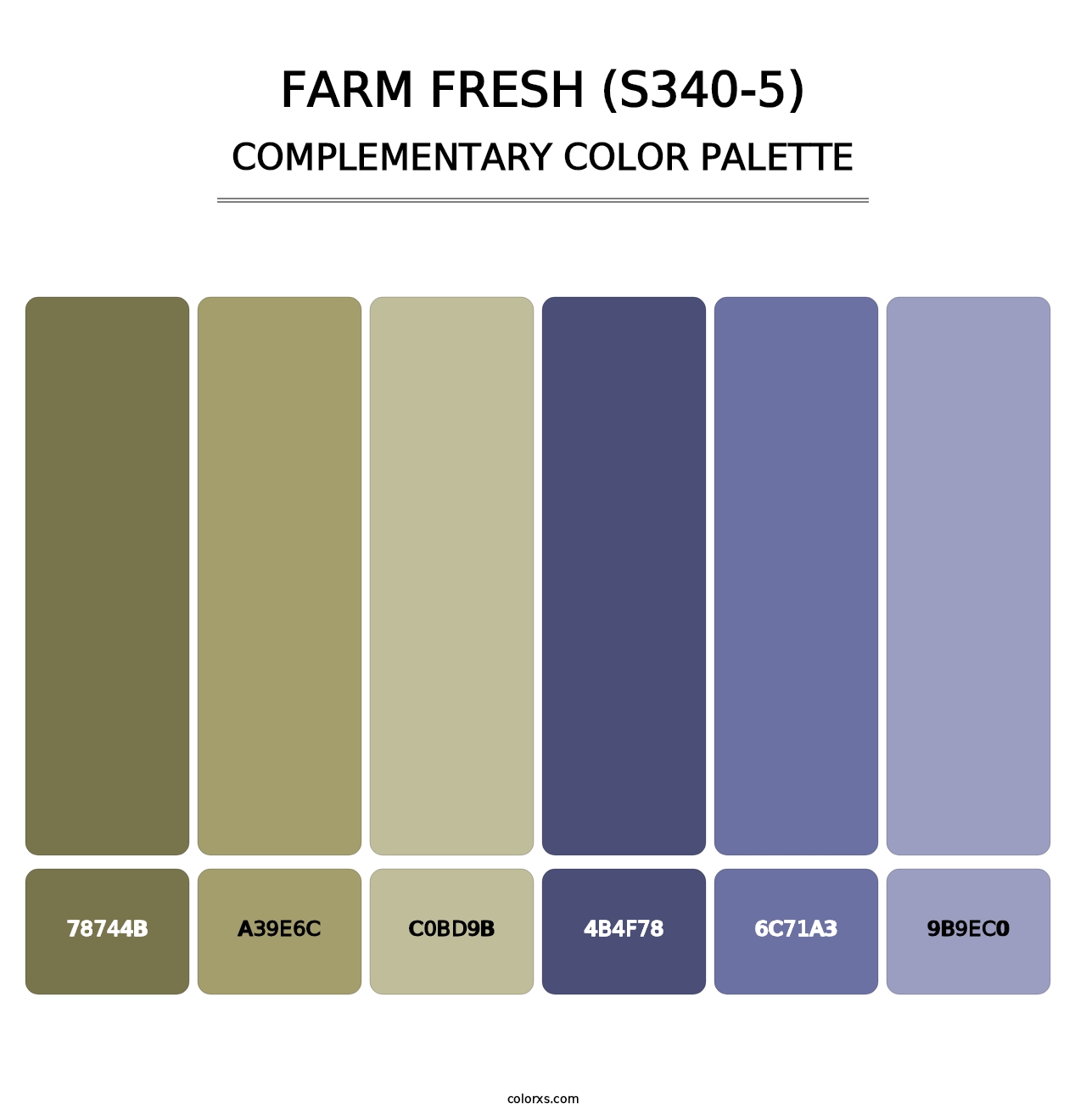 Farm Fresh (S340-5) - Complementary Color Palette