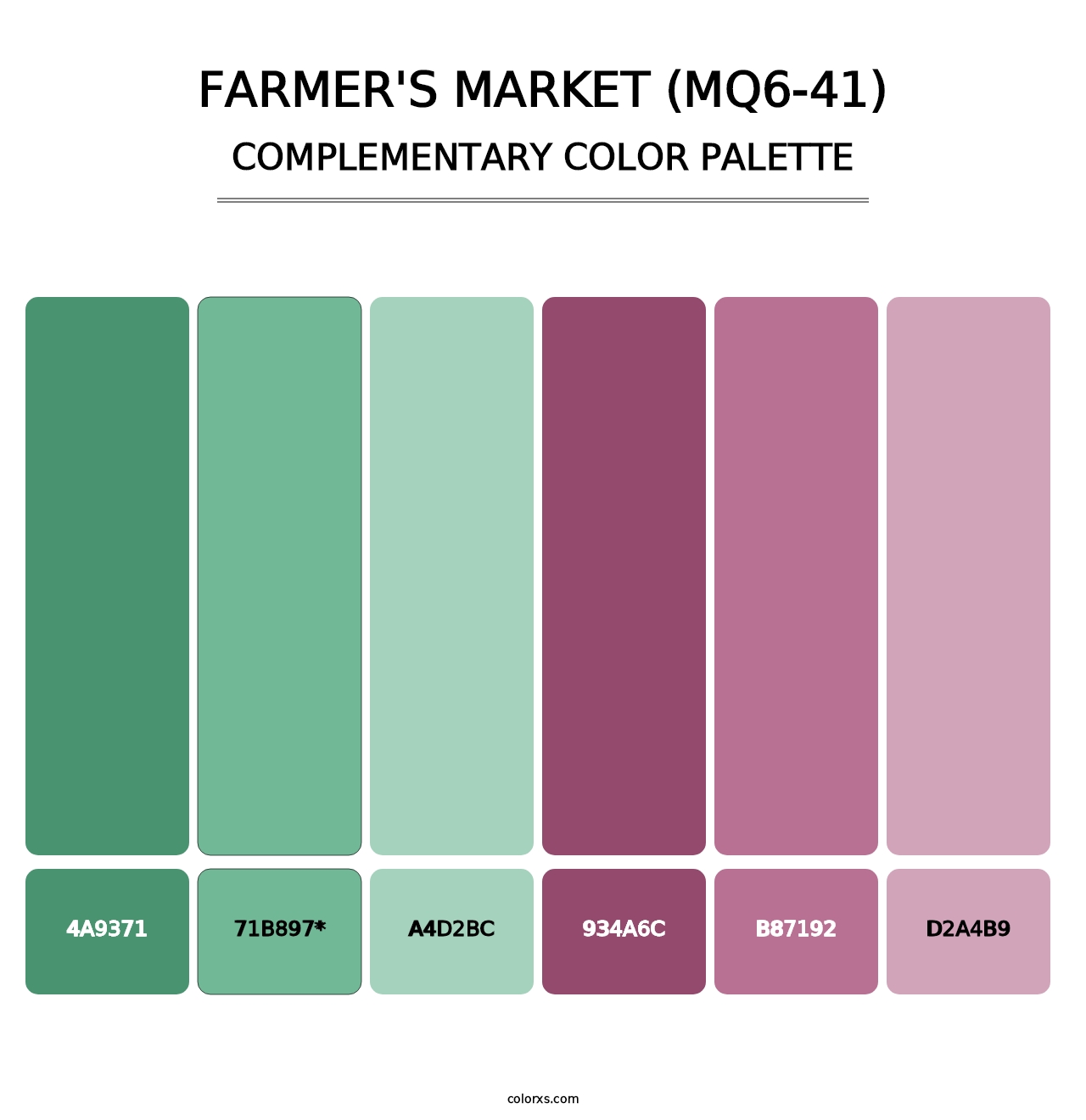 Farmer'S Market (MQ6-41) - Complementary Color Palette
