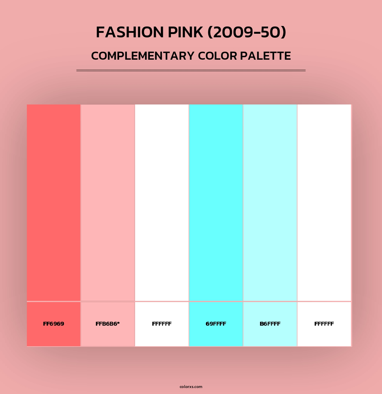 Fashion Pink (2009-50) - Complementary Color Palette