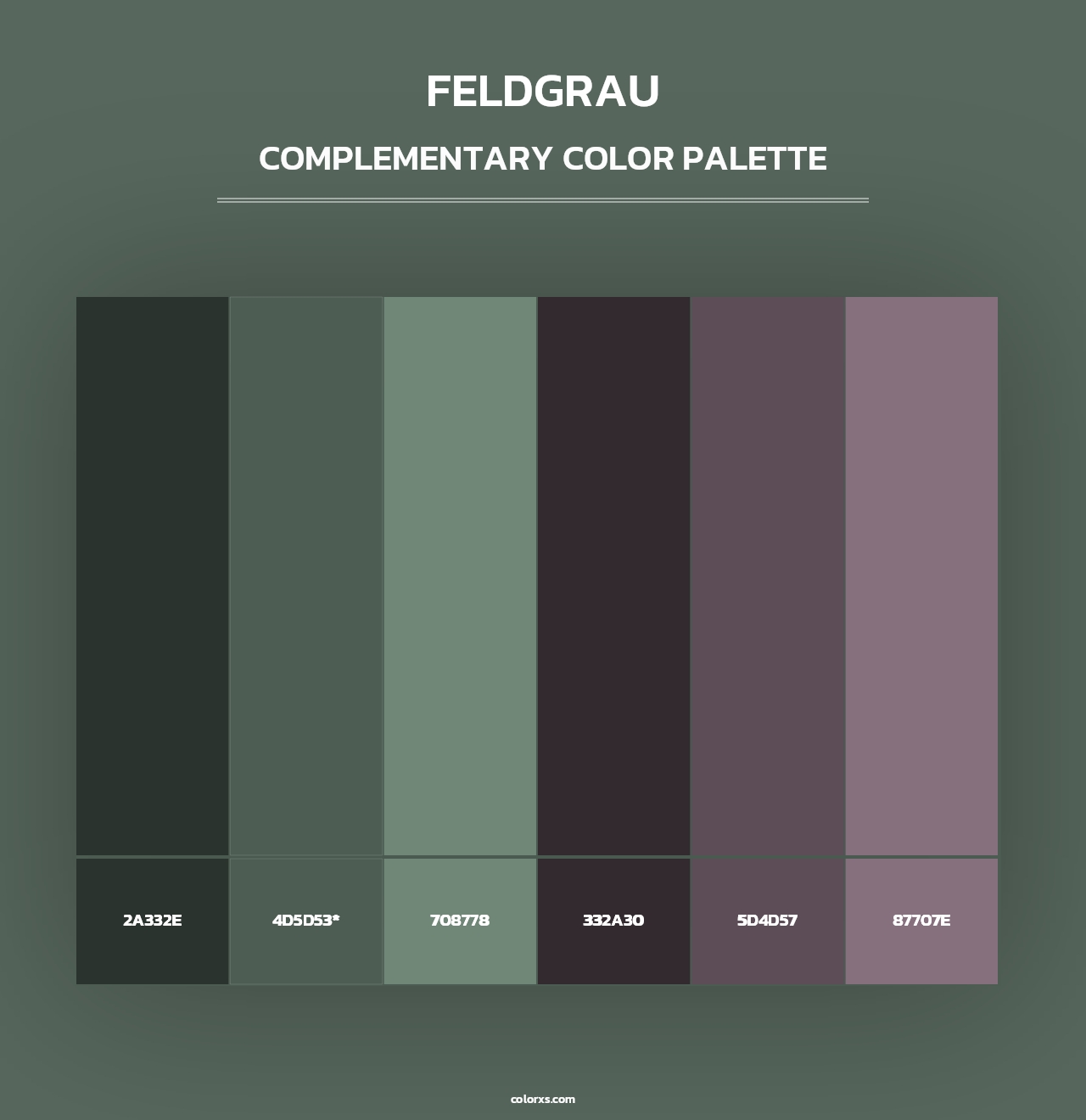 Feldgrau - Complementary Color Palette