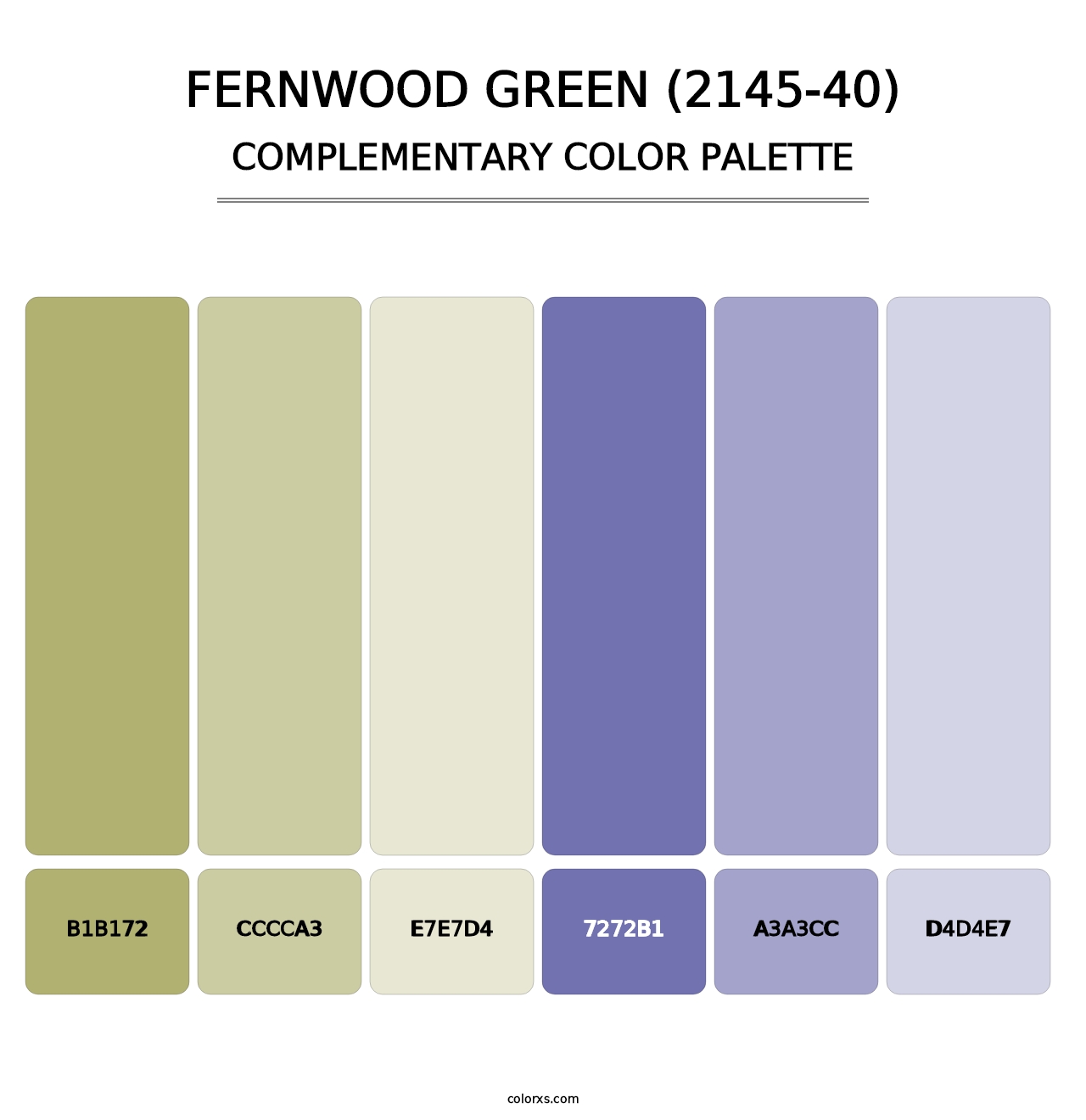 Fernwood Green (2145-40) - Complementary Color Palette
