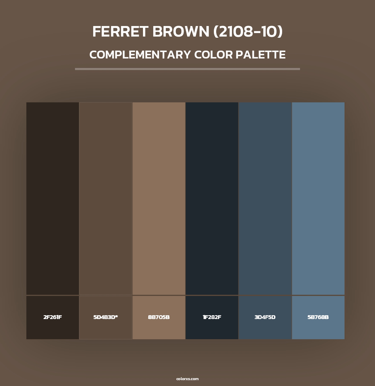 Ferret Brown (2108-10) - Complementary Color Palette
