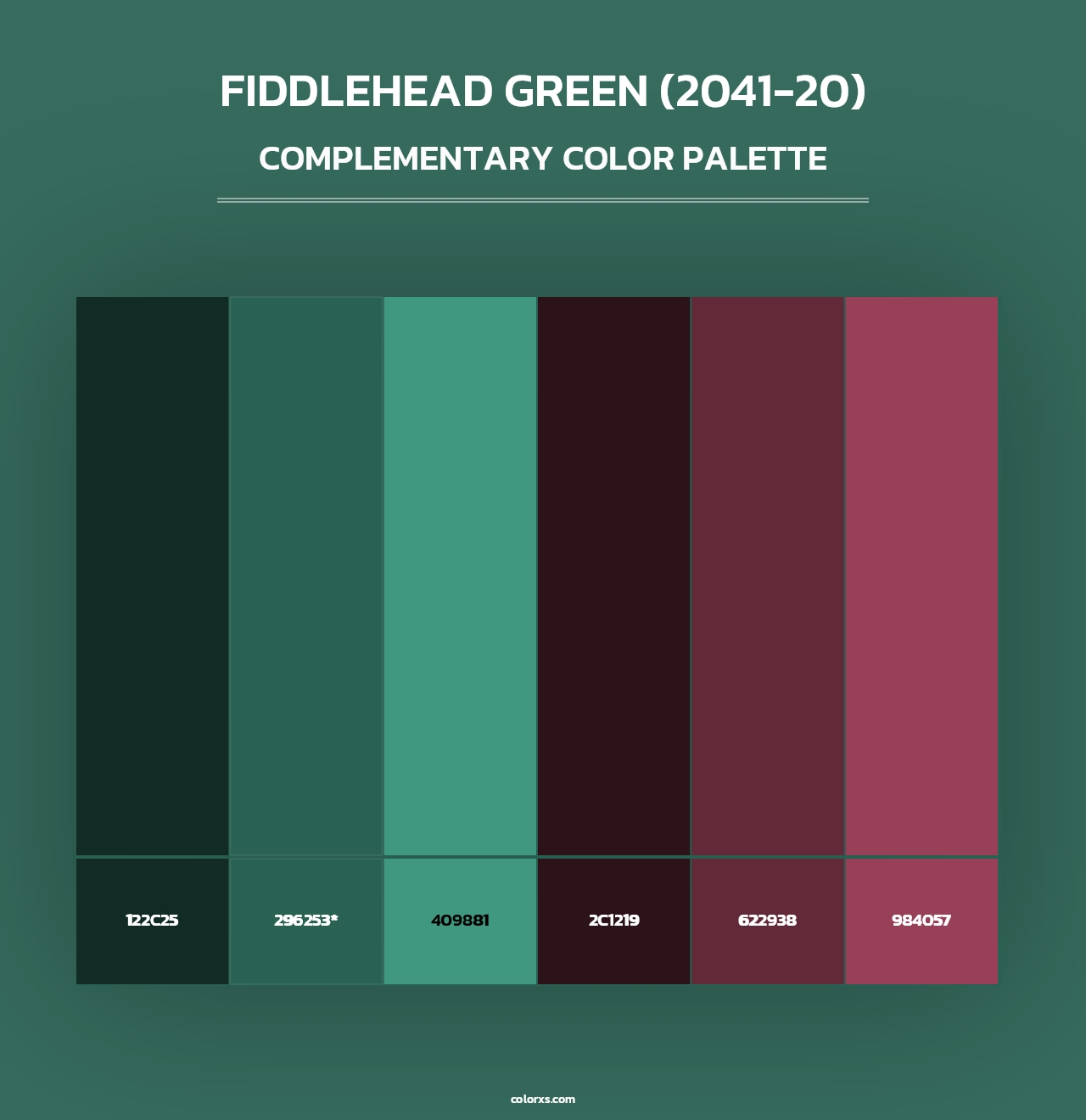 Fiddlehead Green (2041-20) - Complementary Color Palette