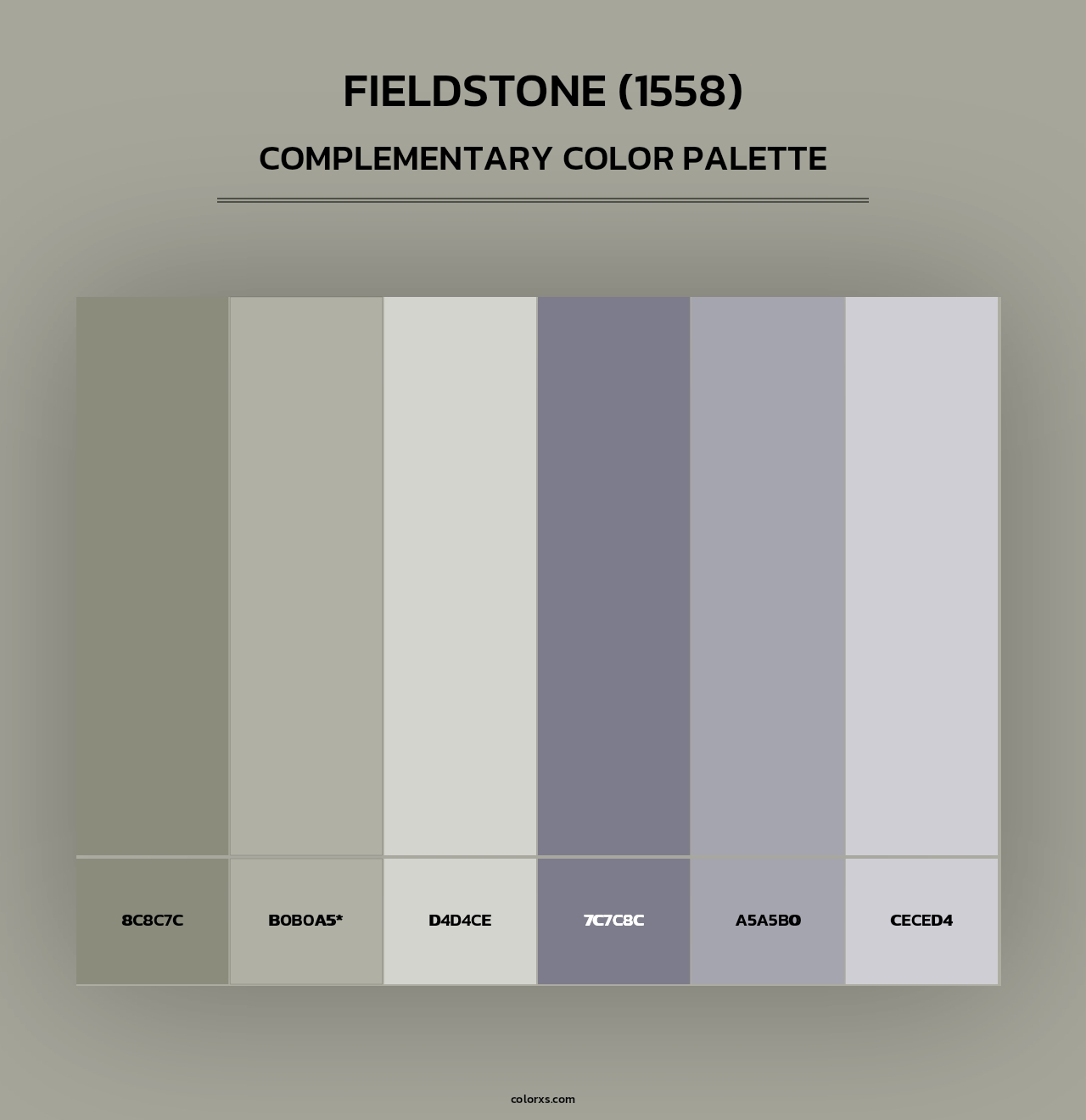 Fieldstone (1558) - Complementary Color Palette