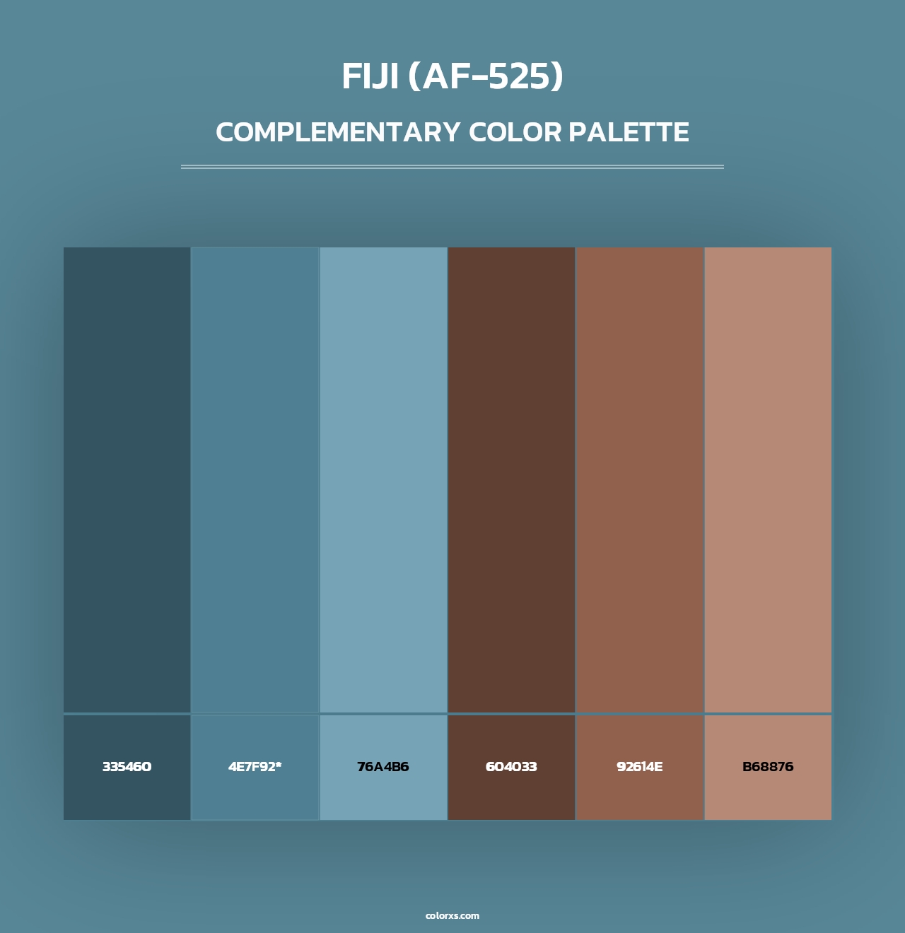 Fiji (AF-525) - Complementary Color Palette