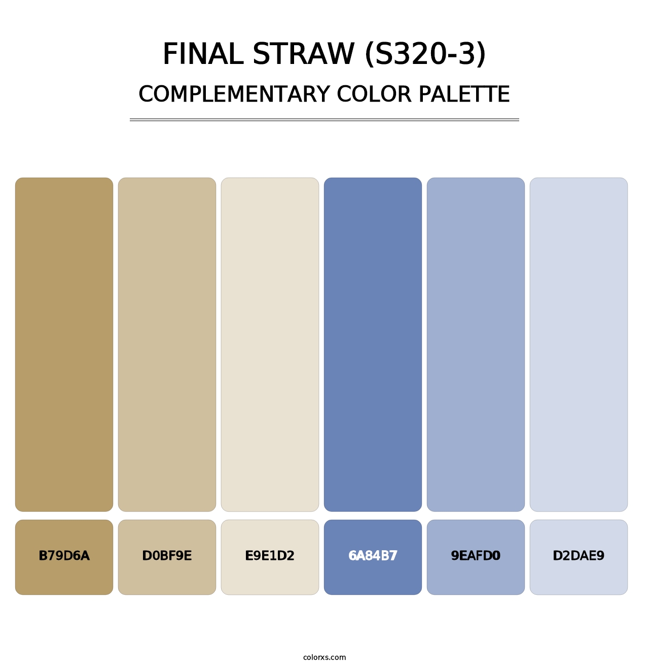 Final Straw (S320-3) - Complementary Color Palette