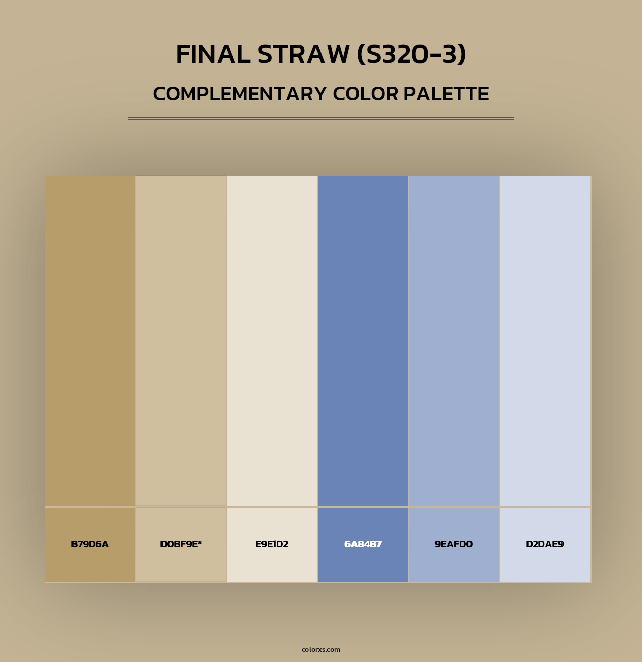 Final Straw (S320-3) - Complementary Color Palette