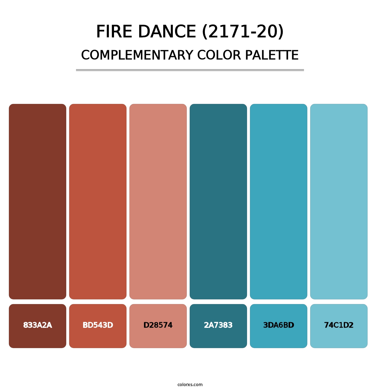 Fire Dance (2171-20) - Complementary Color Palette