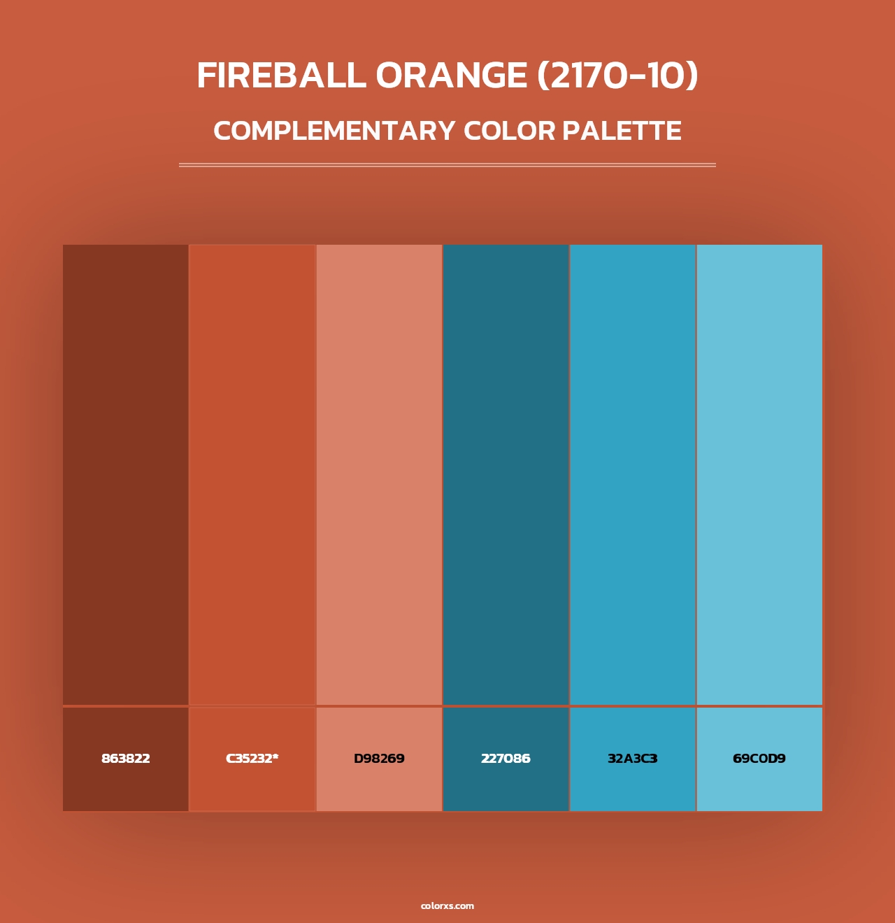 Fireball Orange (2170-10) - Complementary Color Palette
