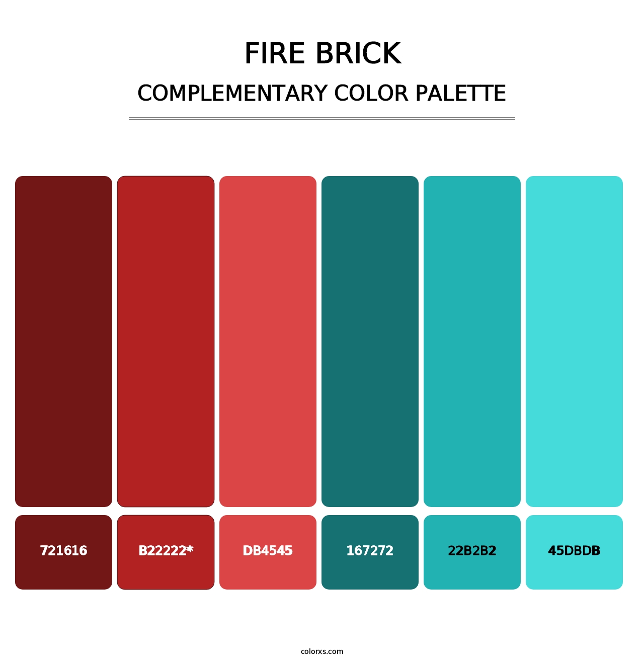 Fire Brick - Complementary Color Palette