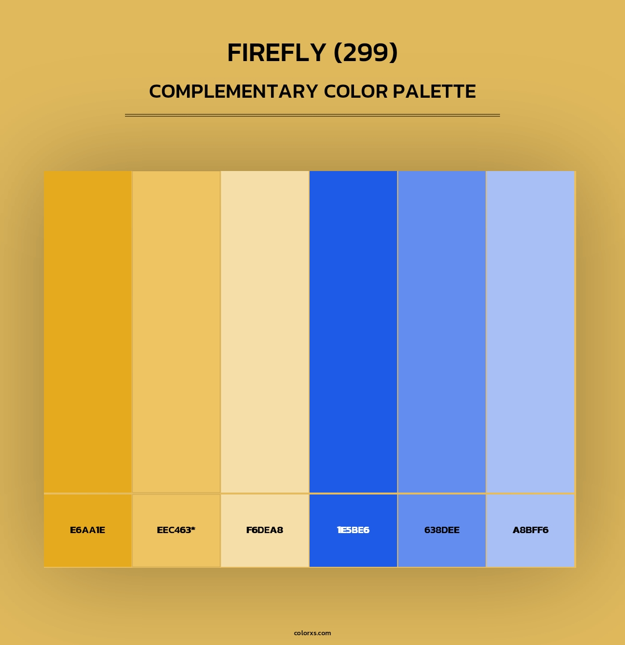 Firefly (299) - Complementary Color Palette