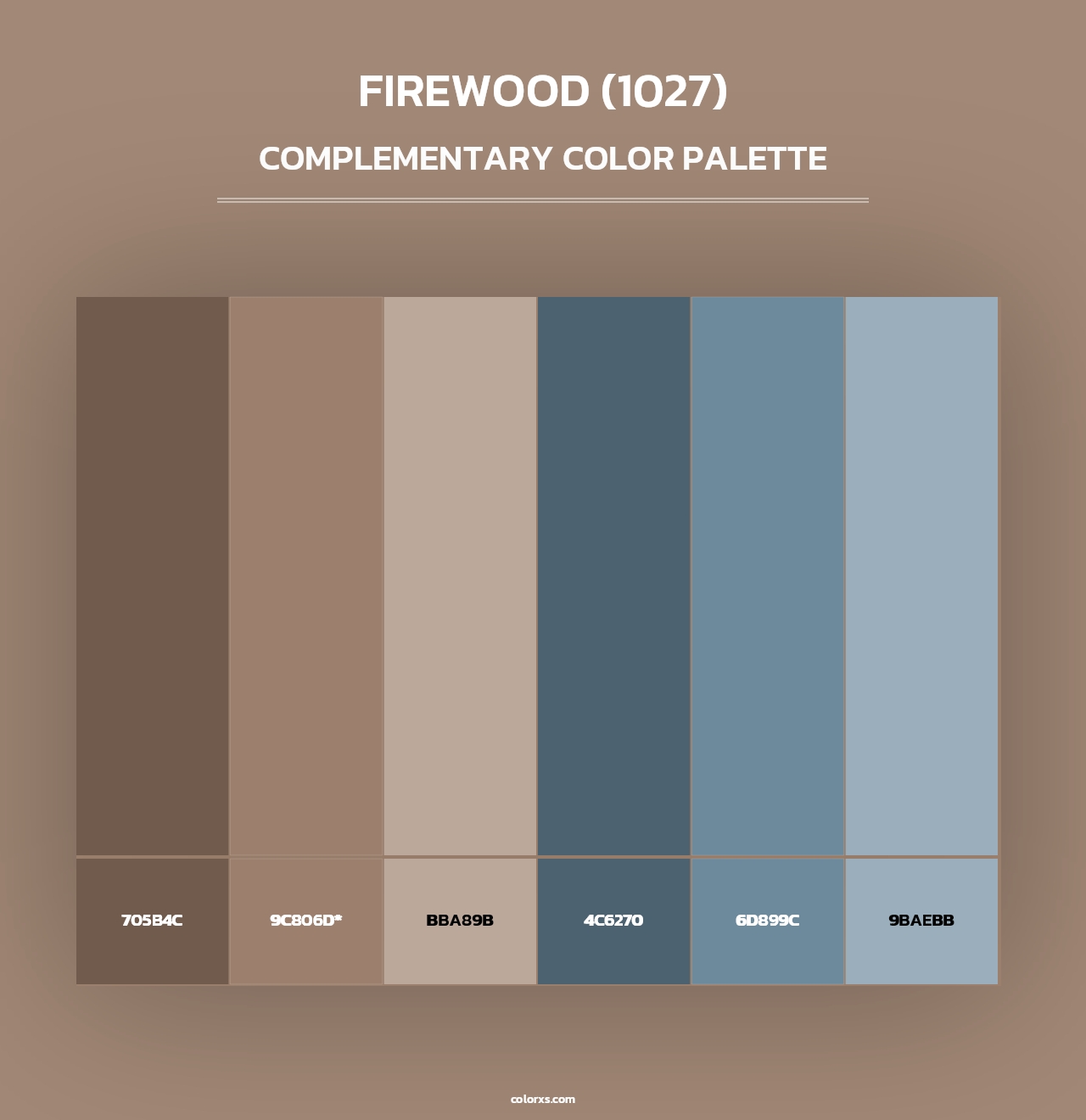 Firewood (1027) - Complementary Color Palette