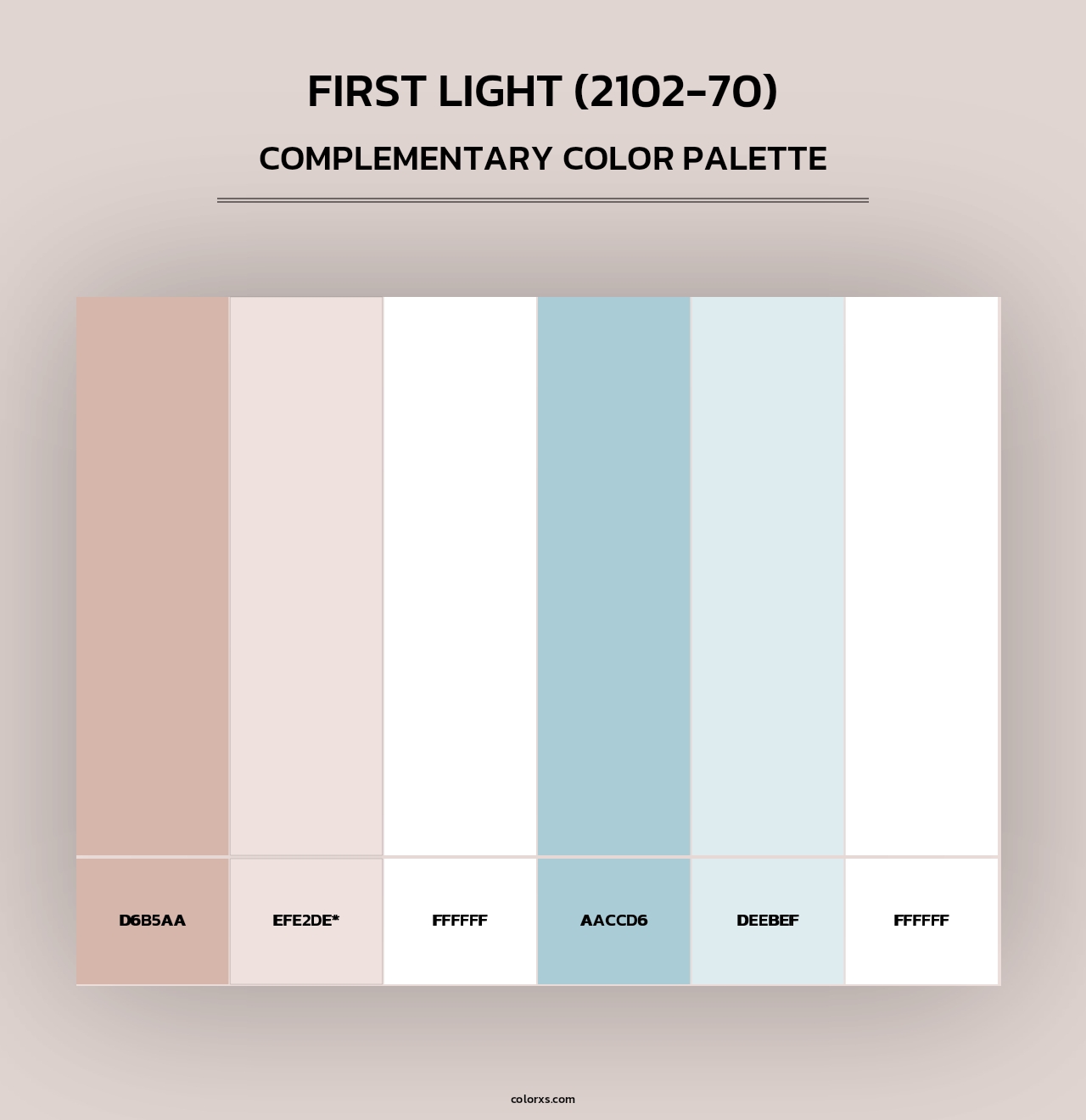 First Light (2102-70) - Complementary Color Palette