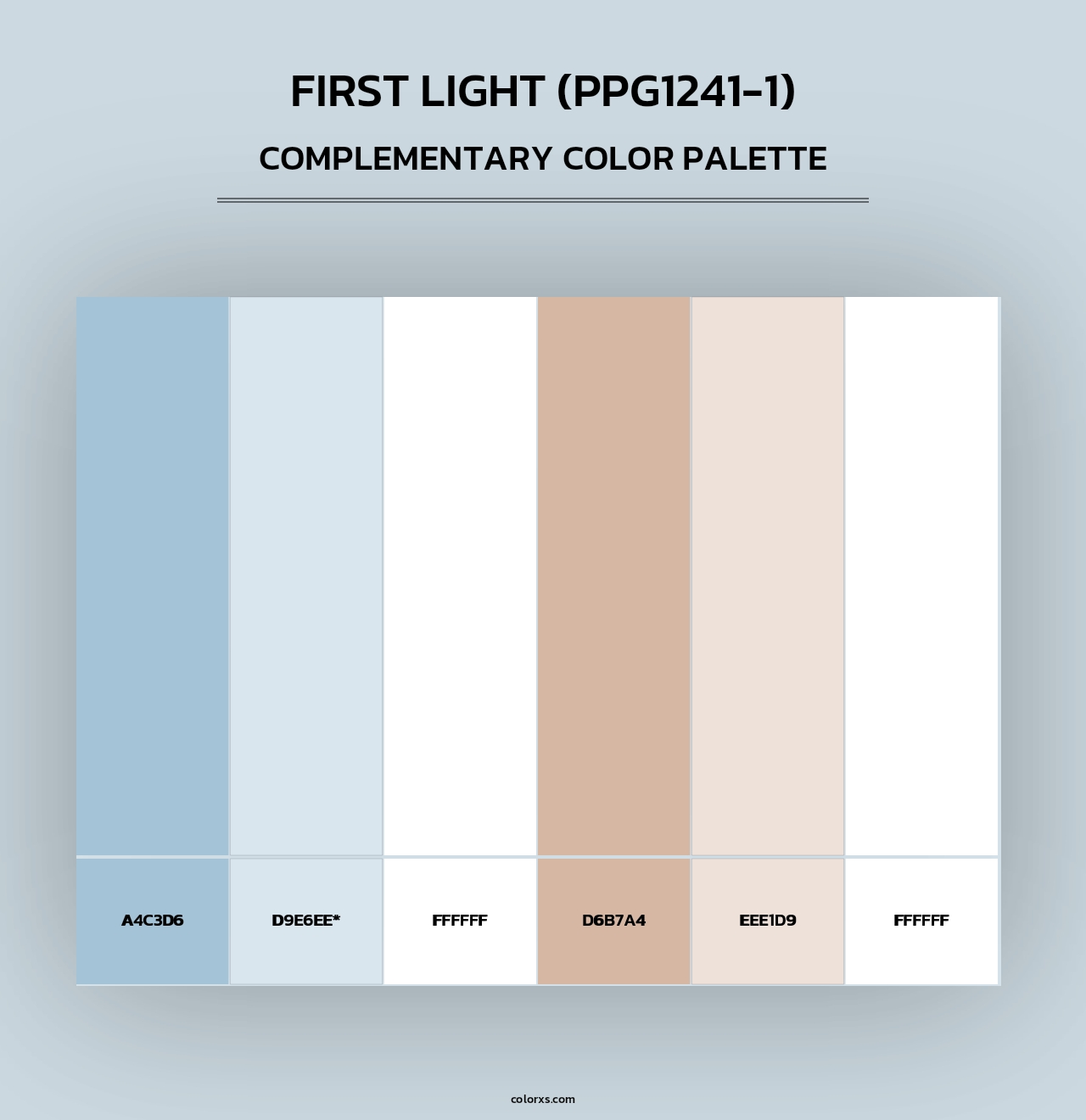 First Light (PPG1241-1) - Complementary Color Palette