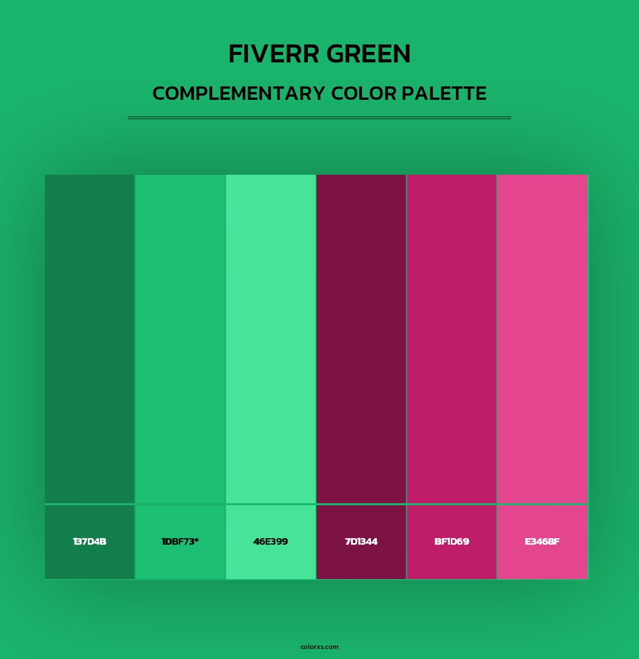 Fiverr Green - Complementary Color Palette