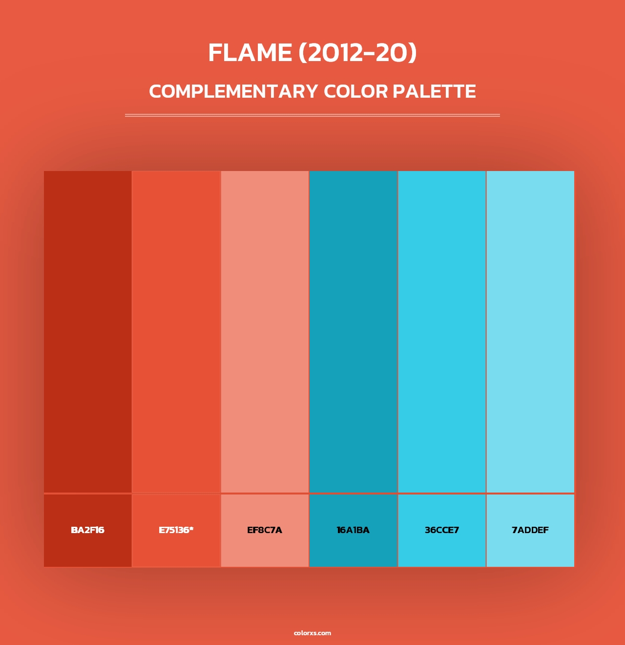 Flame (2012-20) - Complementary Color Palette