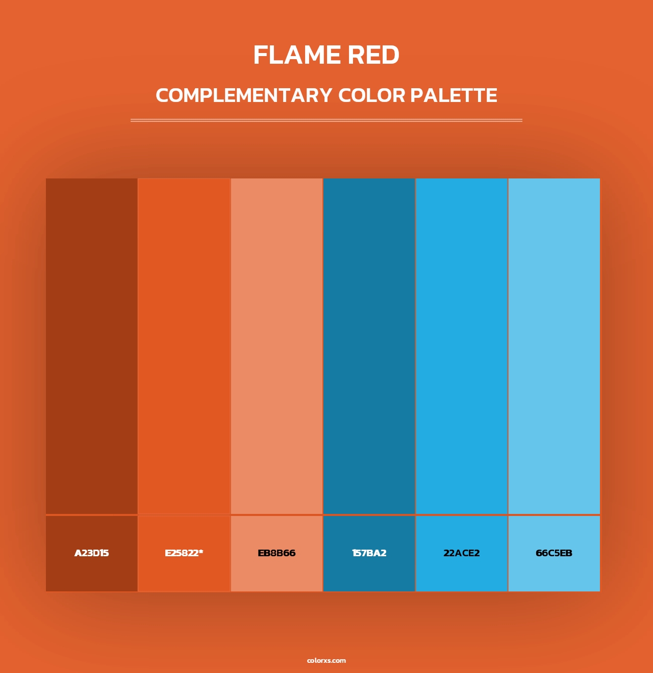 Flame Red - Complementary Color Palette