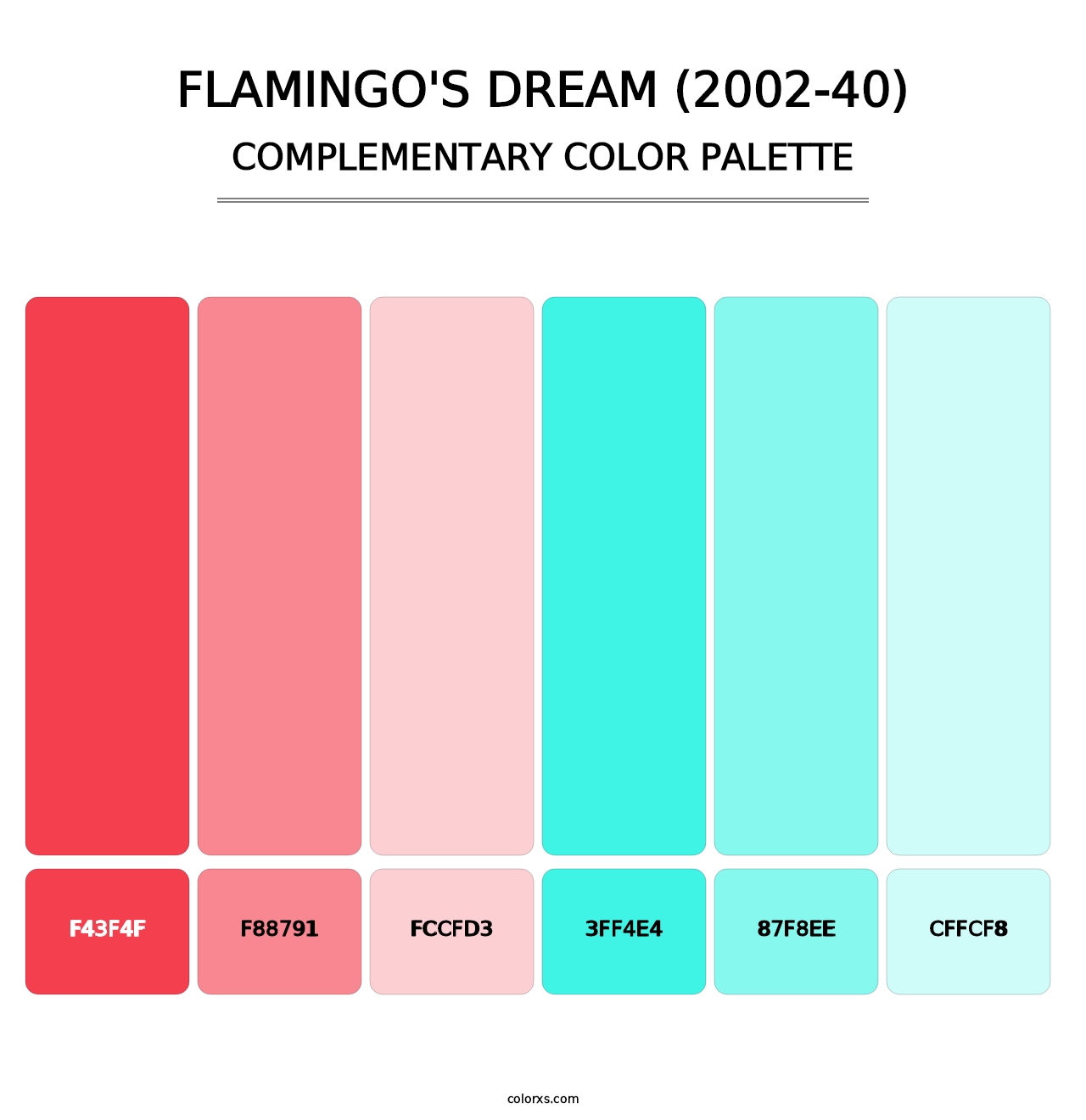Flamingo's Dream (2002-40) - Complementary Color Palette