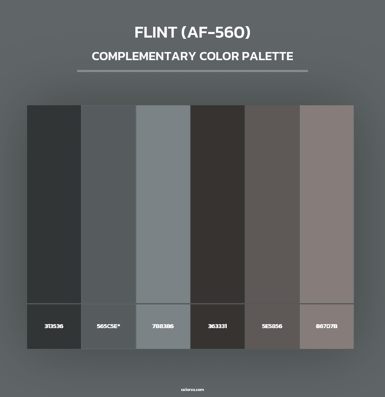 Flint (AF-560) - Complementary Color Palette
