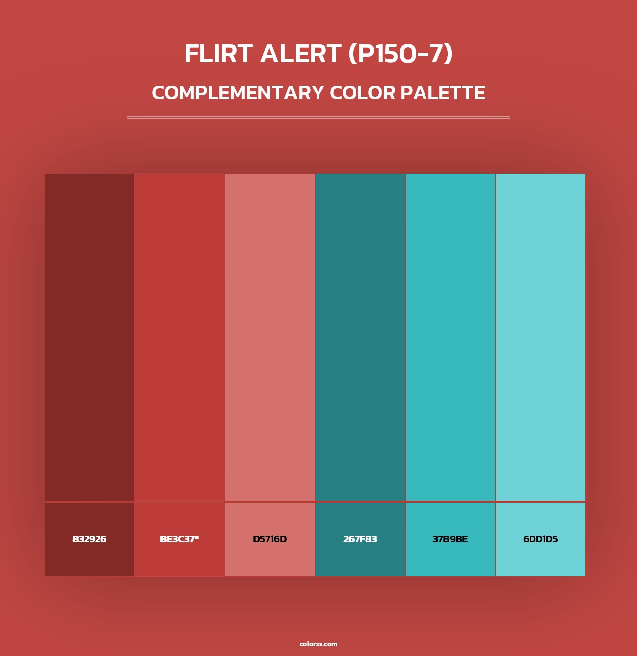 Flirt Alert (P150-7) - Complementary Color Palette