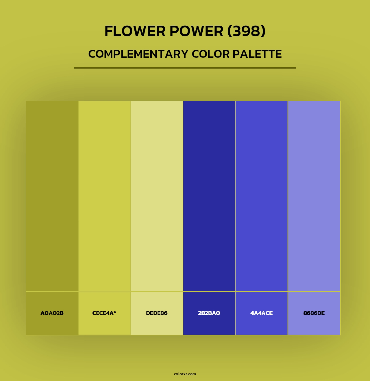 Flower Power (398) - Complementary Color Palette