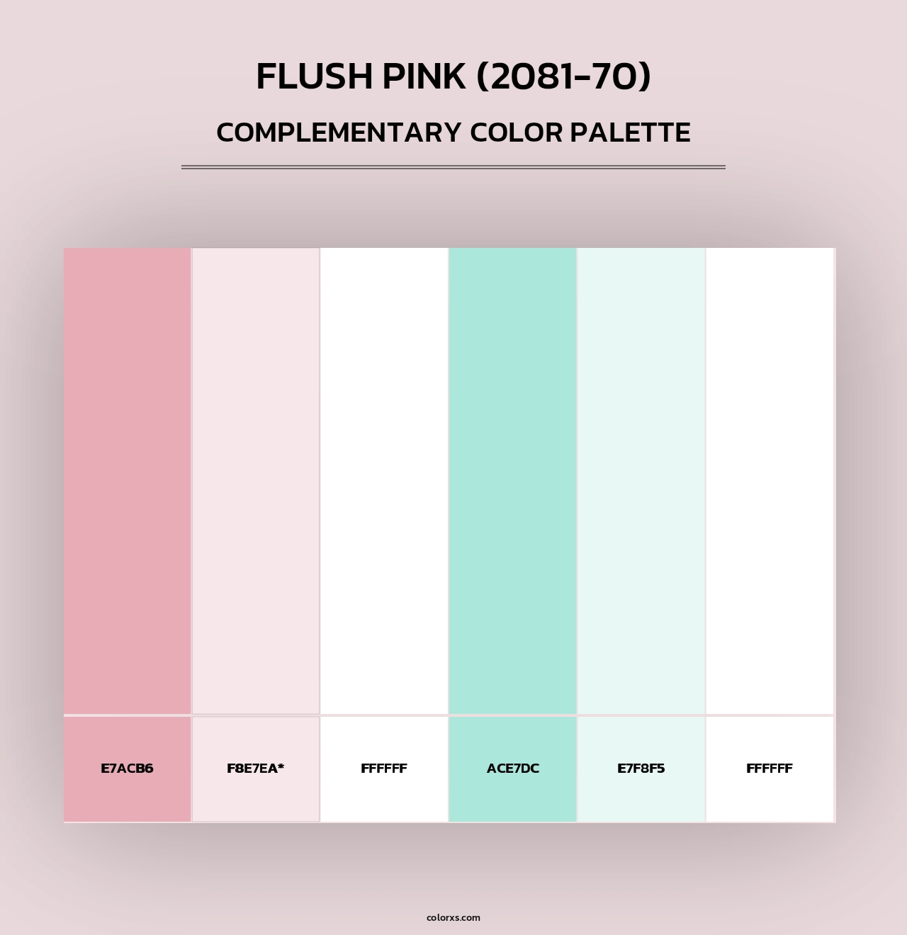 Flush Pink (2081-70) - Complementary Color Palette