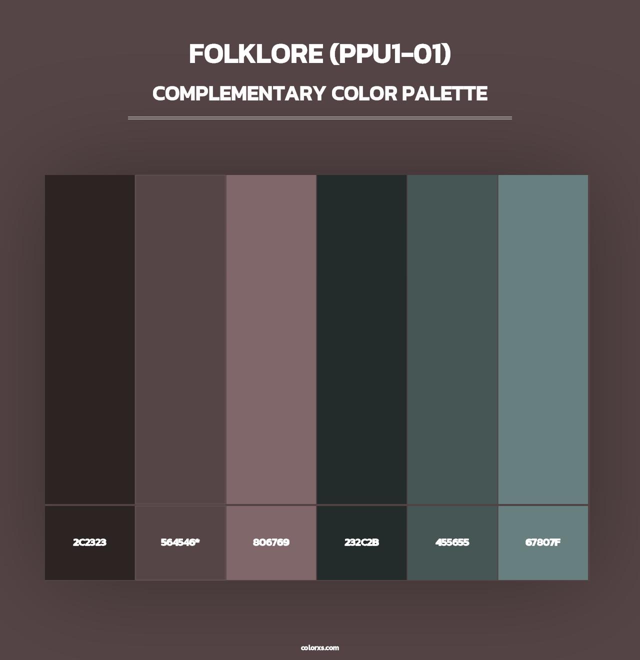 Folklore (PPU1-01) - Complementary Color Palette