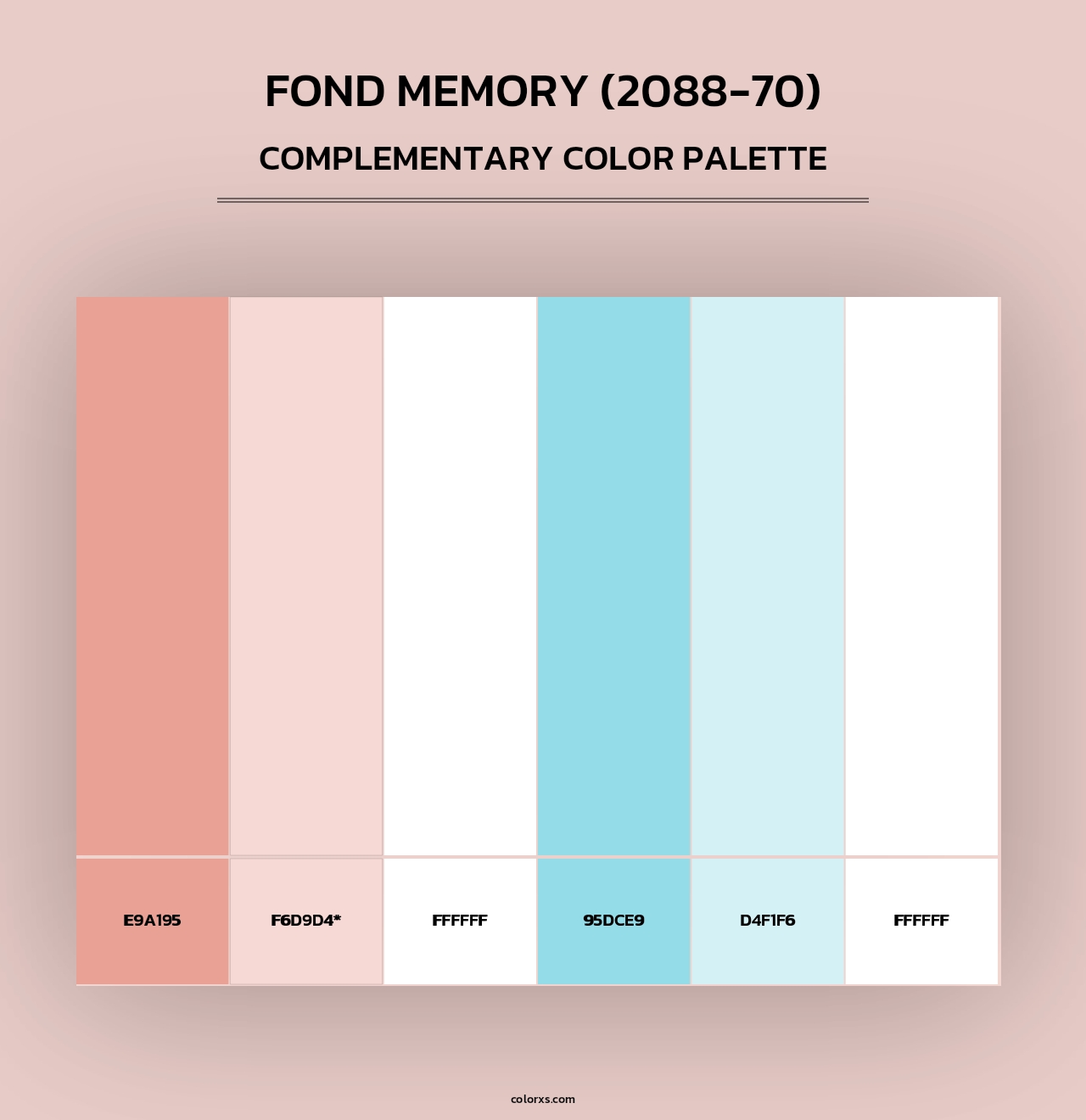Fond Memory (2088-70) - Complementary Color Palette