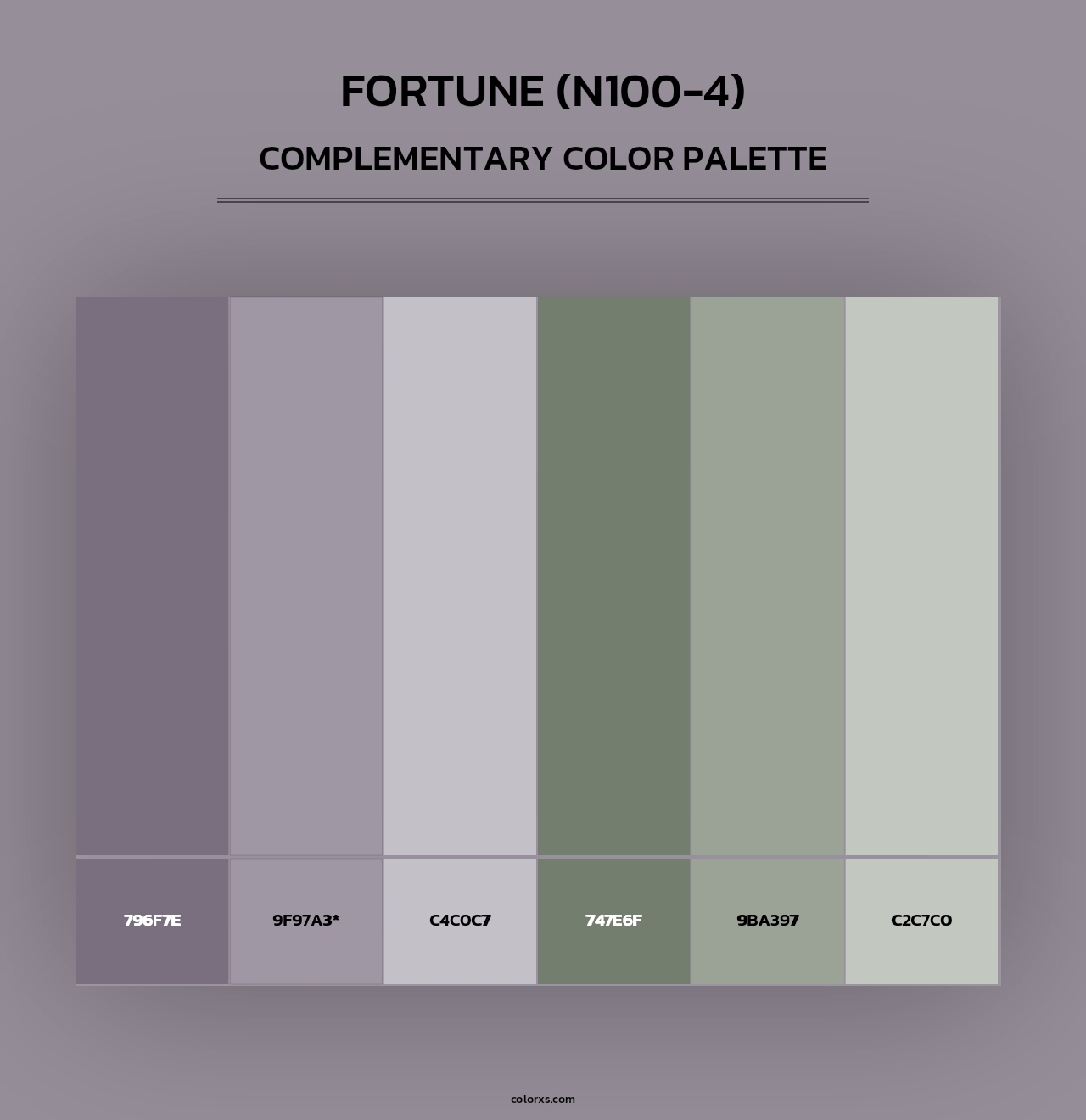 Fortune (N100-4) - Complementary Color Palette