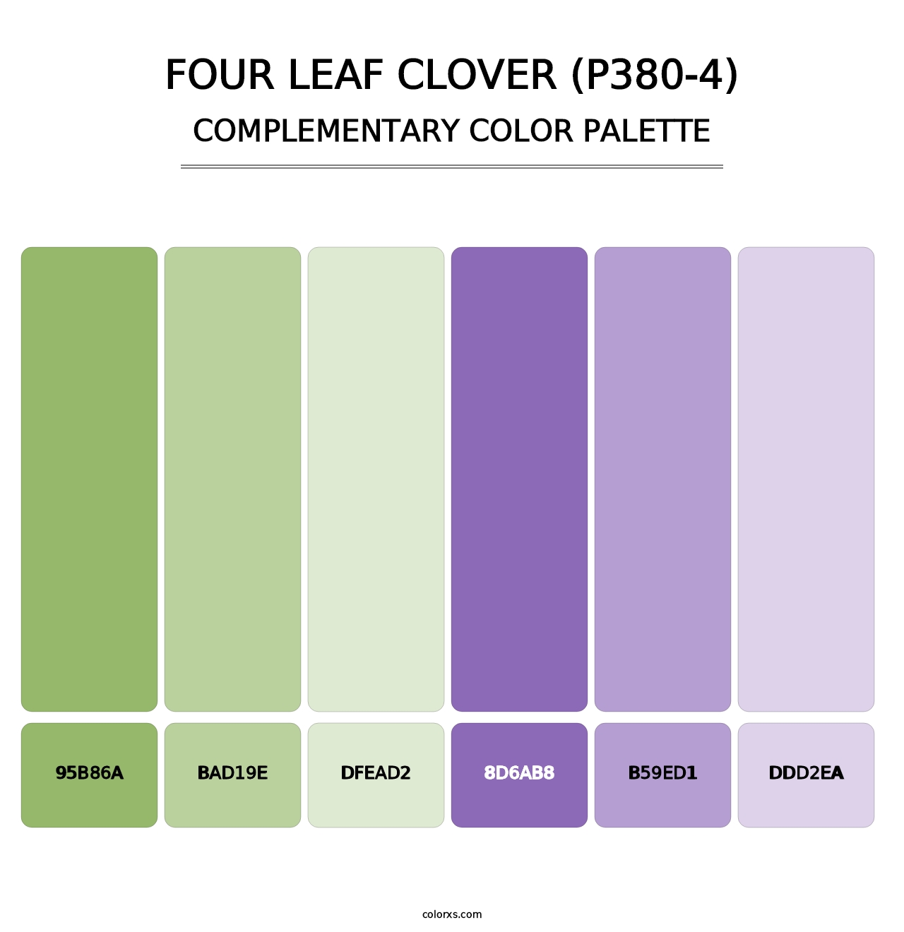 Four Leaf Clover (P380-4) - Complementary Color Palette