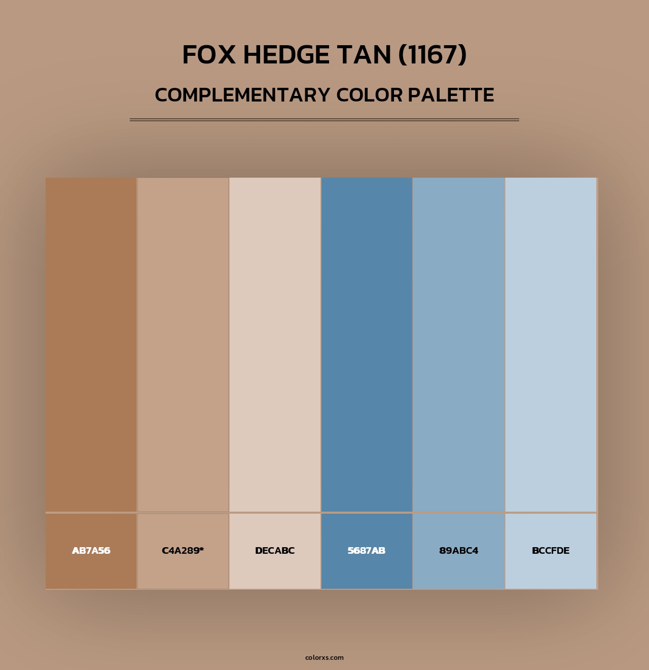 Fox Hedge Tan (1167) - Complementary Color Palette