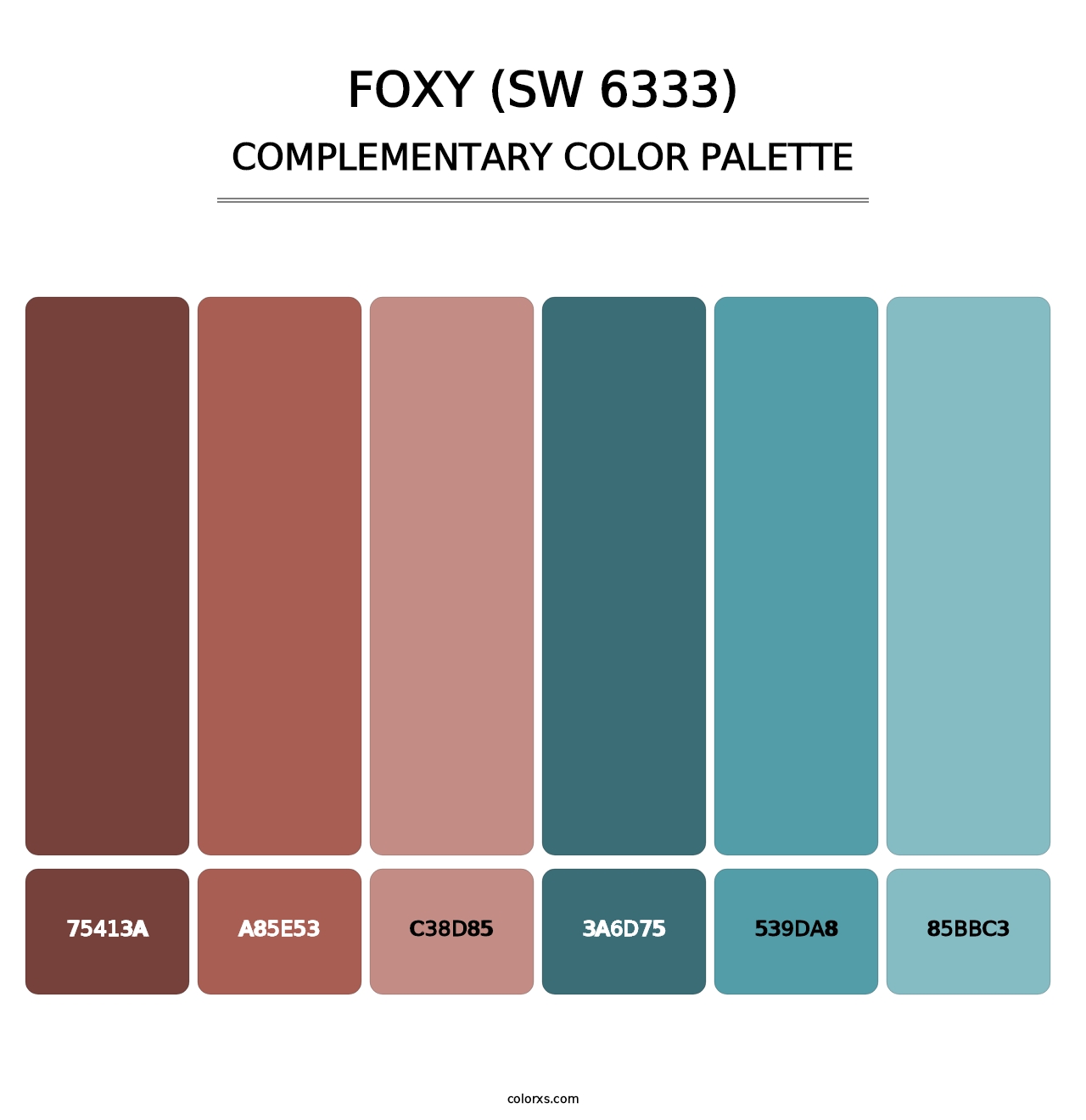 Foxy (SW 6333) - Complementary Color Palette