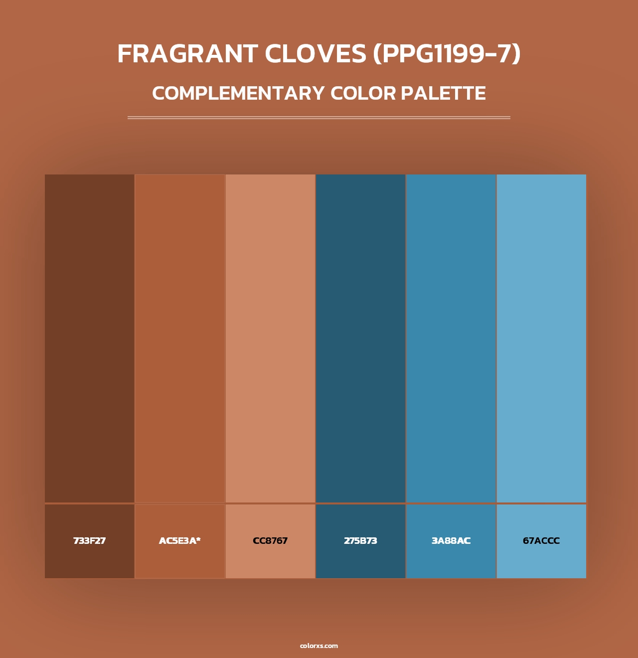 Fragrant Cloves (PPG1199-7) - Complementary Color Palette