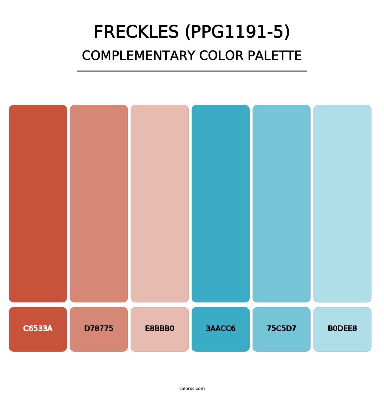Freckles (PPG1191-5) - Complementary Color Palette