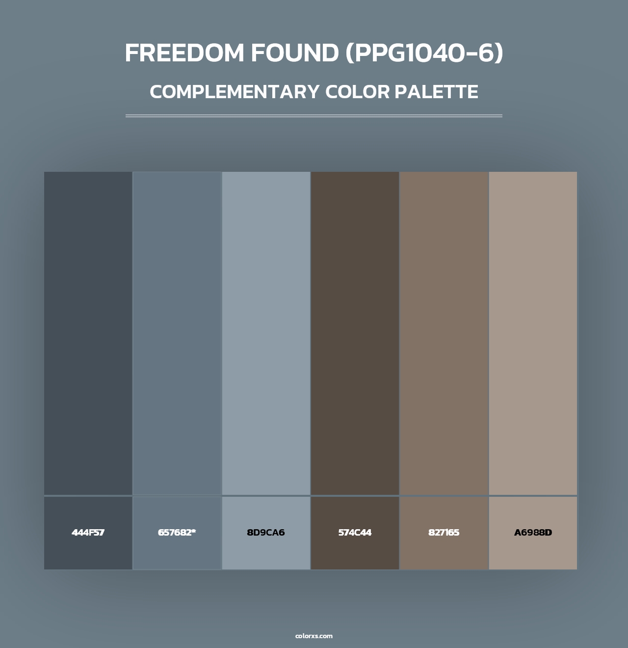 Freedom Found (PPG1040-6) - Complementary Color Palette
