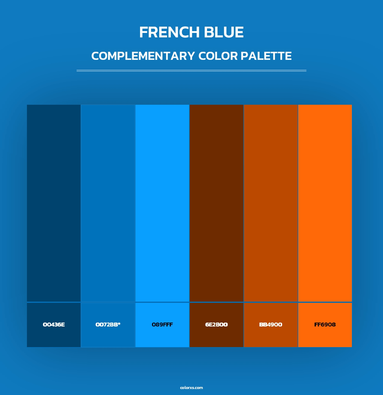French Blue - Complementary Color Palette