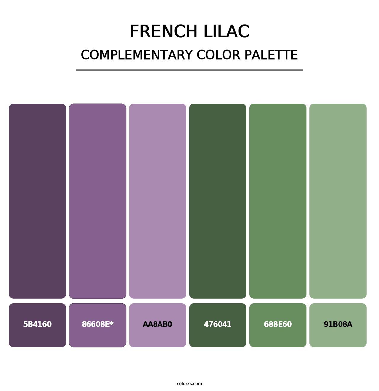 French Lilac - Complementary Color Palette