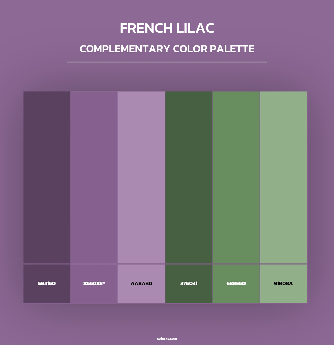French Lilac - Complementary Color Palette