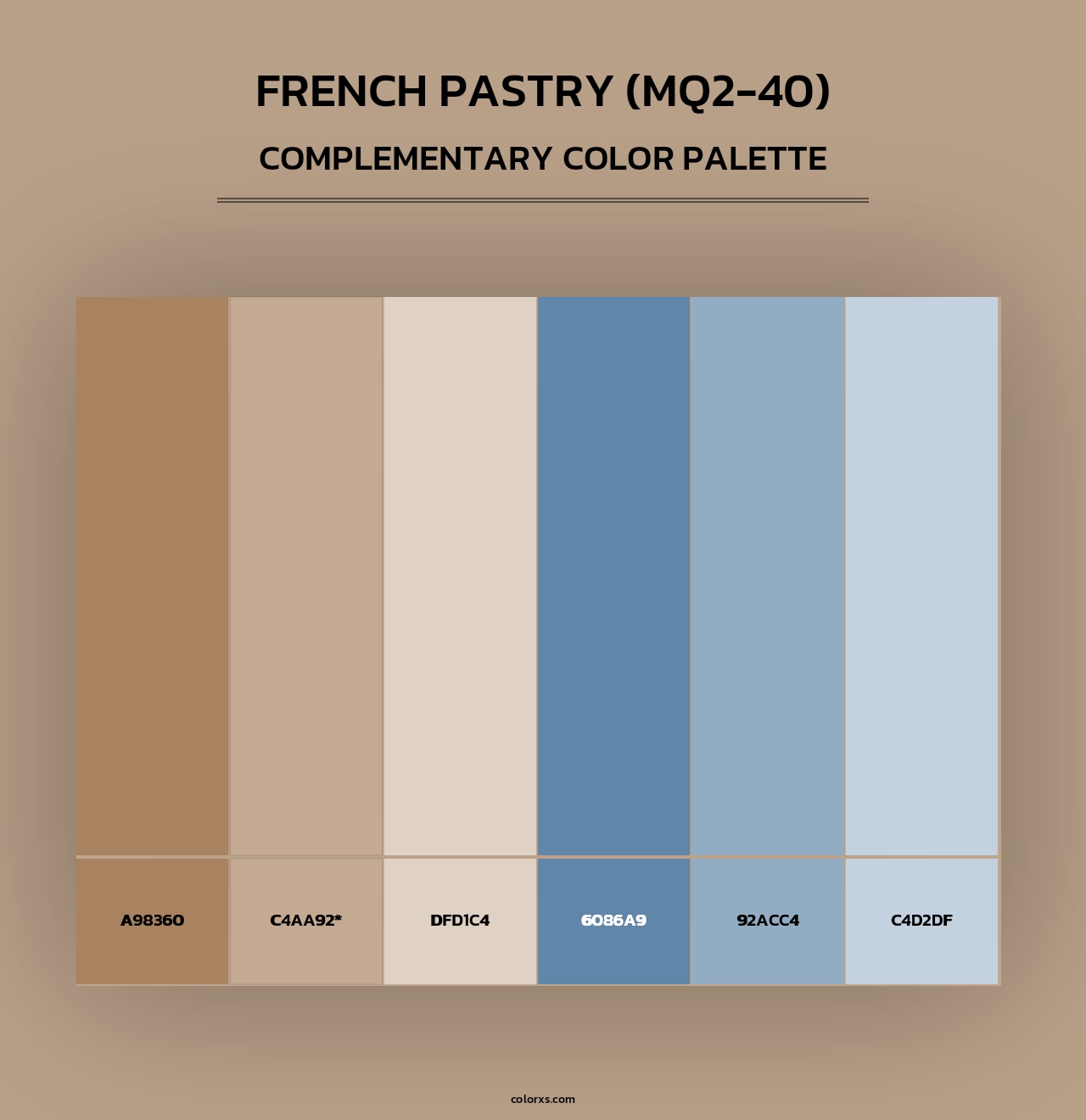 French Pastry (MQ2-40) - Complementary Color Palette