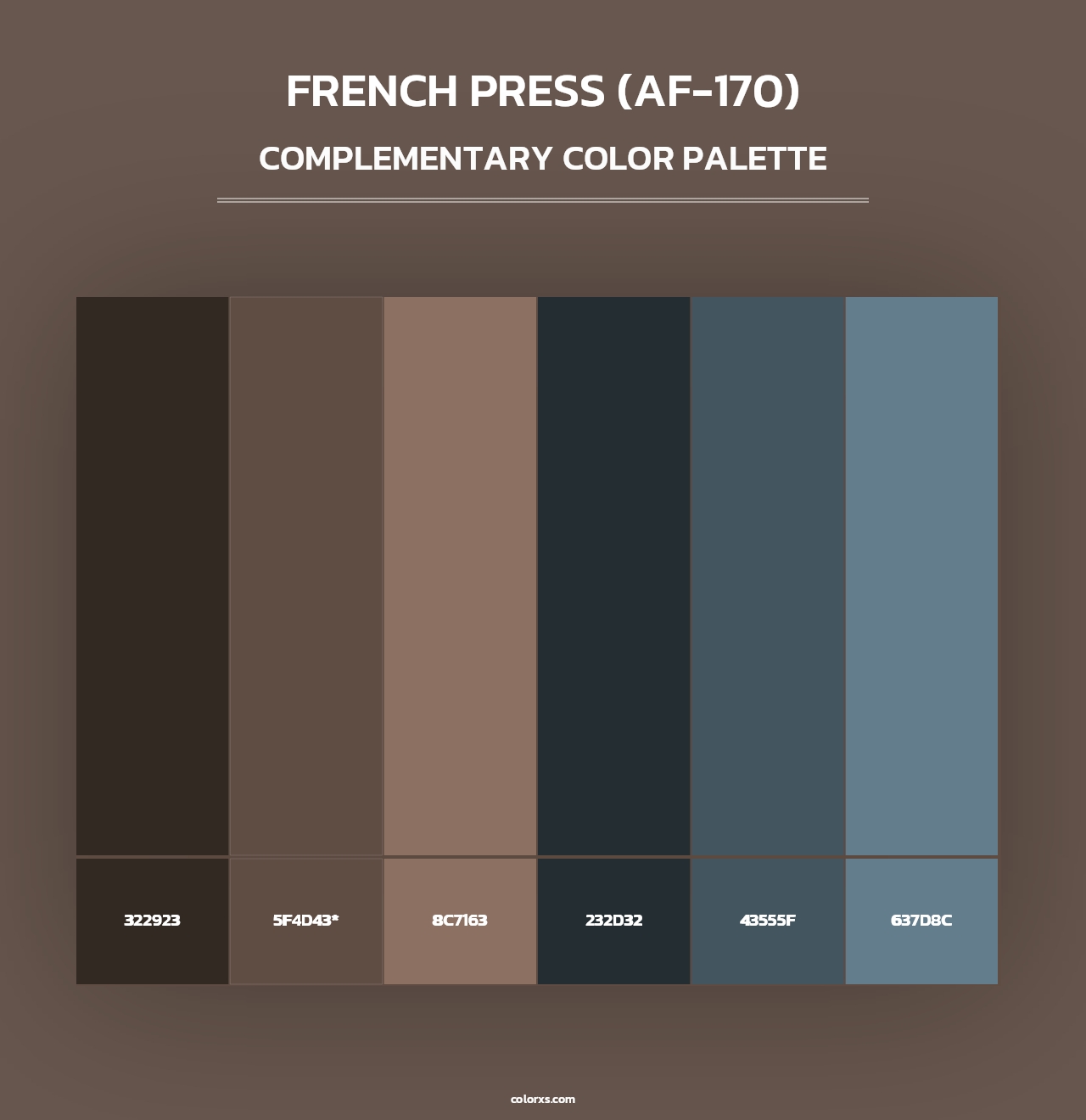 French Press (AF-170) - Complementary Color Palette