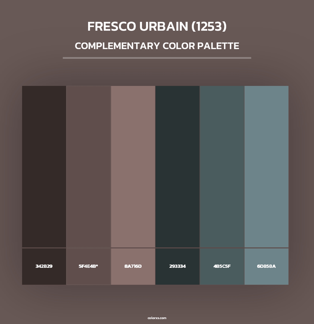 Fresco Urbain (1253) - Complementary Color Palette