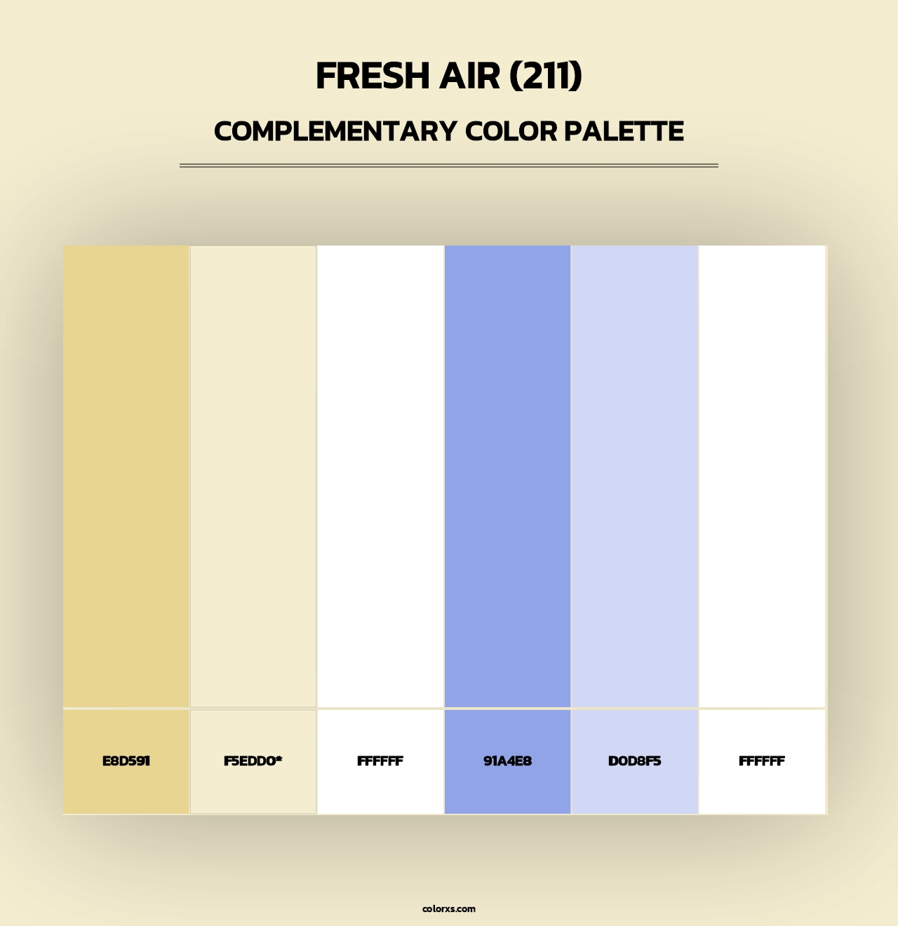 Fresh Air (211) - Complementary Color Palette