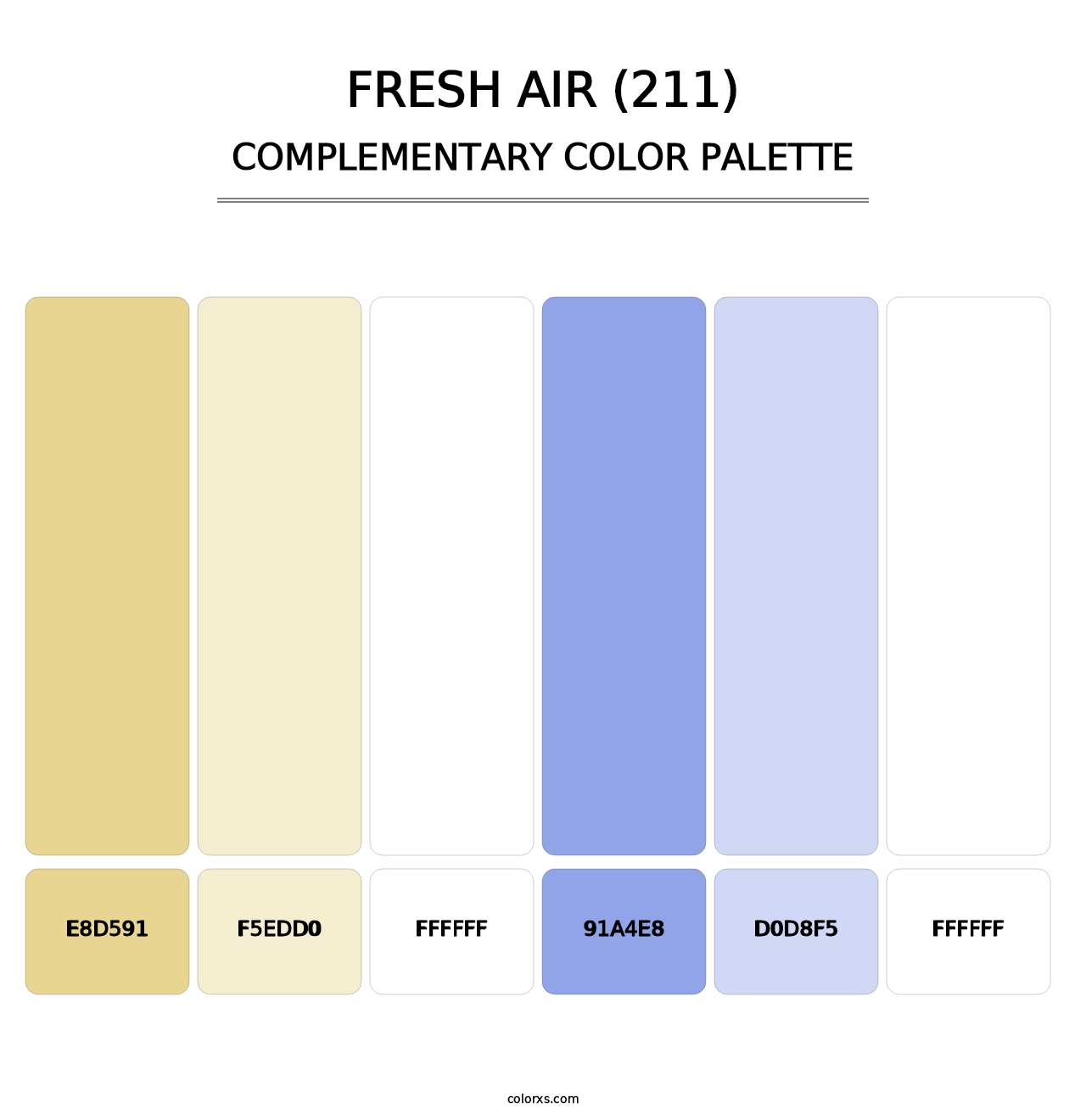 Fresh Air (211) - Complementary Color Palette
