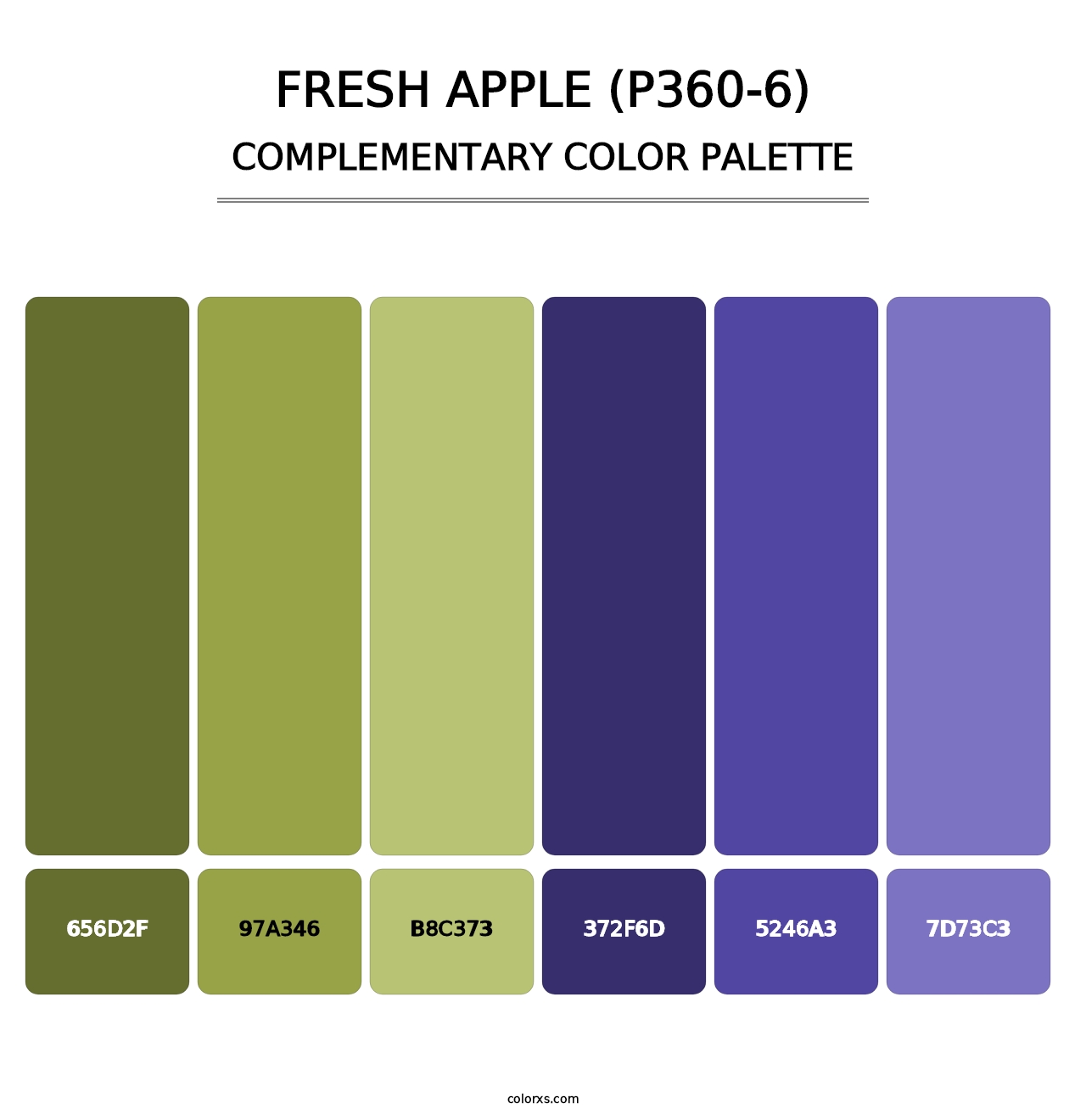Fresh Apple (P360-6) - Complementary Color Palette