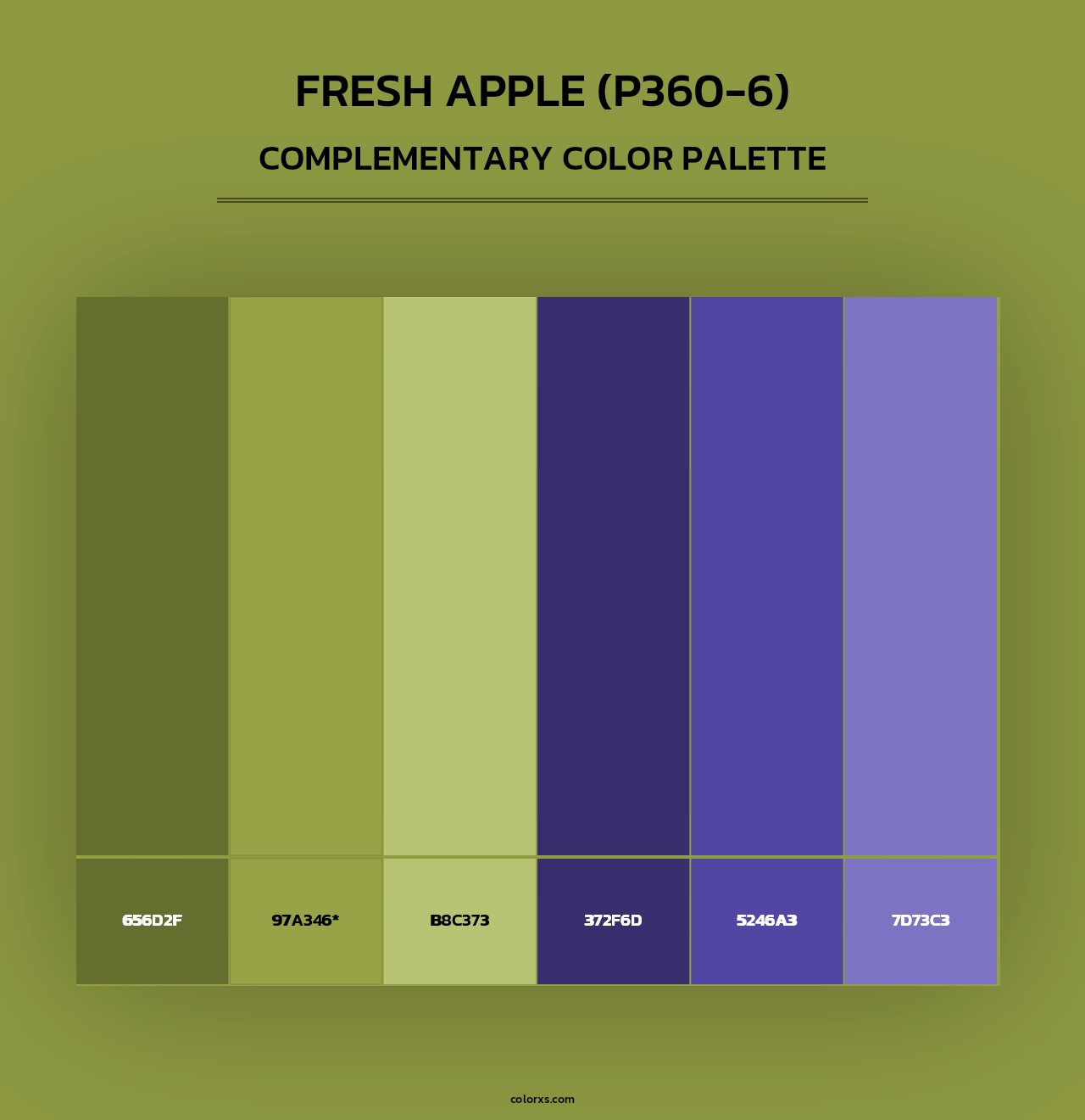 Fresh Apple (P360-6) - Complementary Color Palette