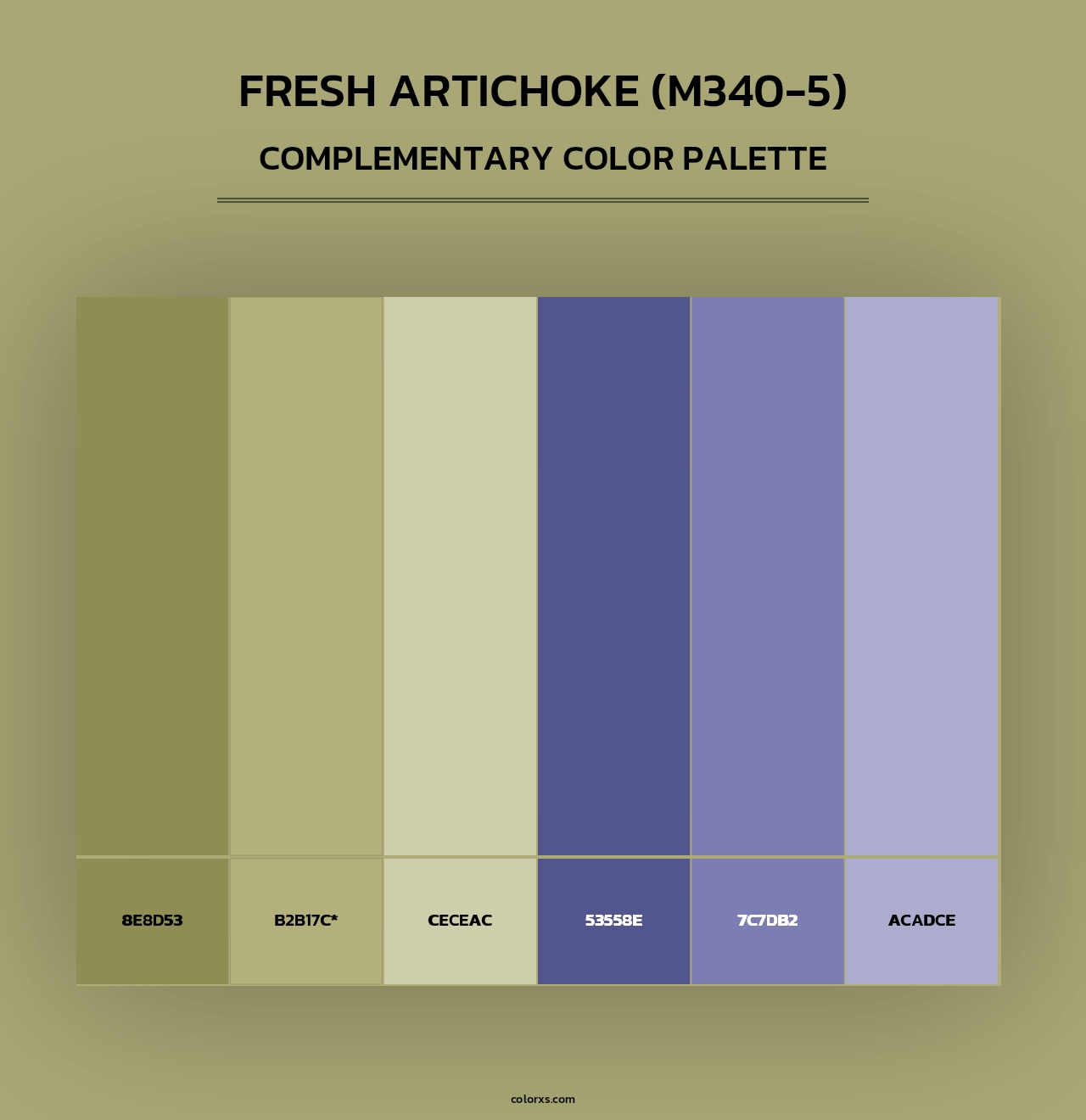 Fresh Artichoke (M340-5) - Complementary Color Palette